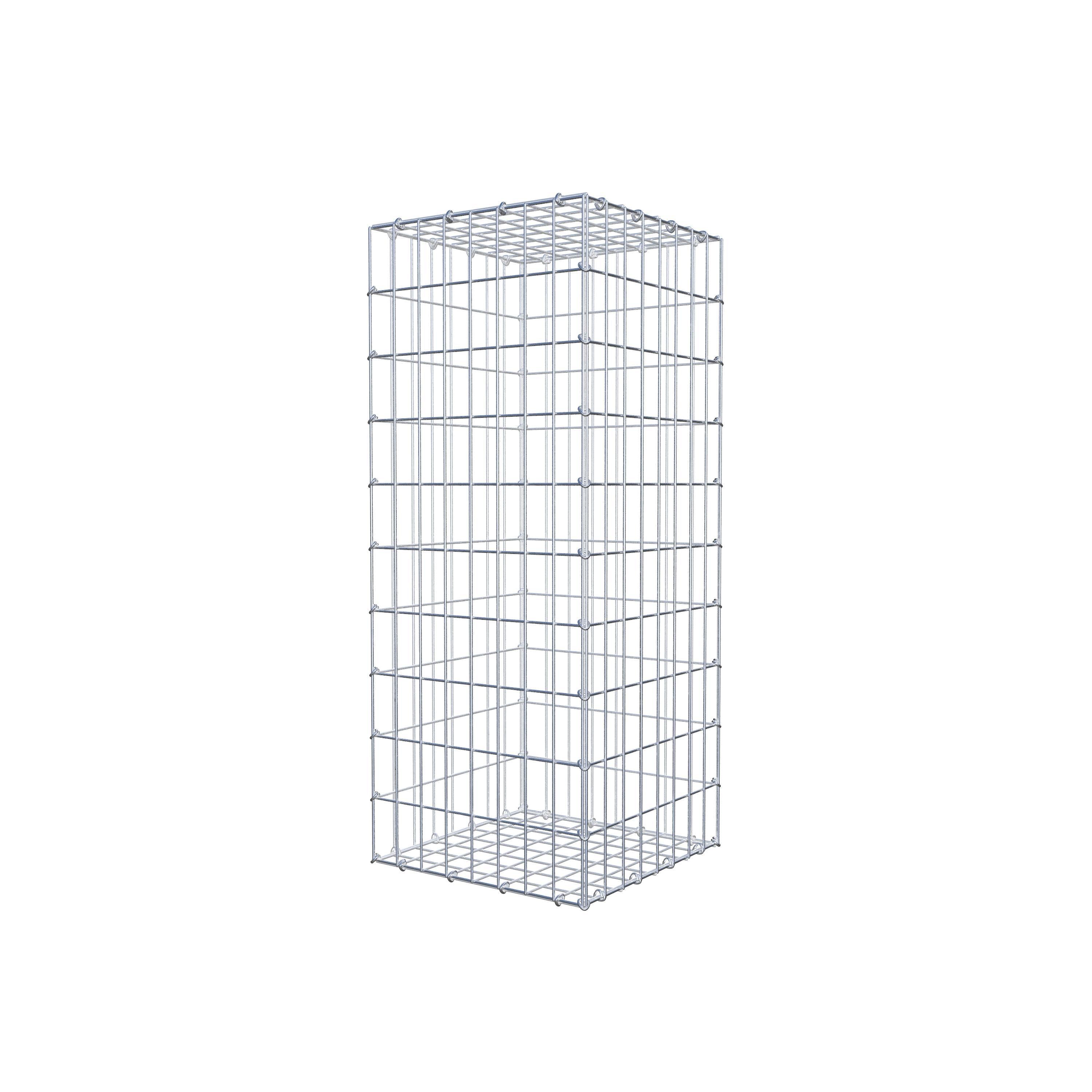 Gabion 100 cm x 40 cm x 40 cm (L x H x D), maskstorlek 5 cm x 10 cm, C-ring