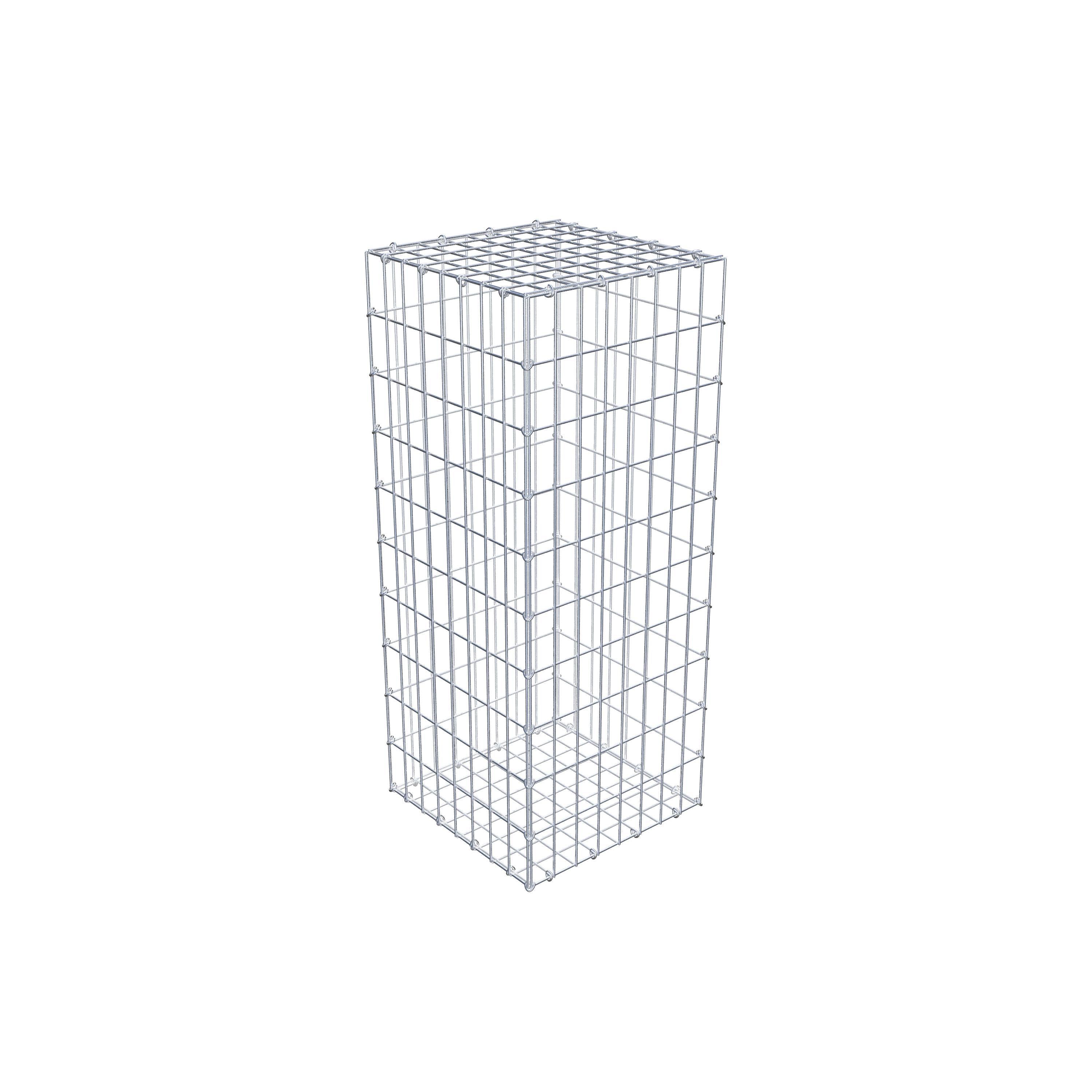 Gabion 100 cm x 40 cm x 40 cm (L x H x D), maskstorlek 5 cm x 10 cm, C-ring