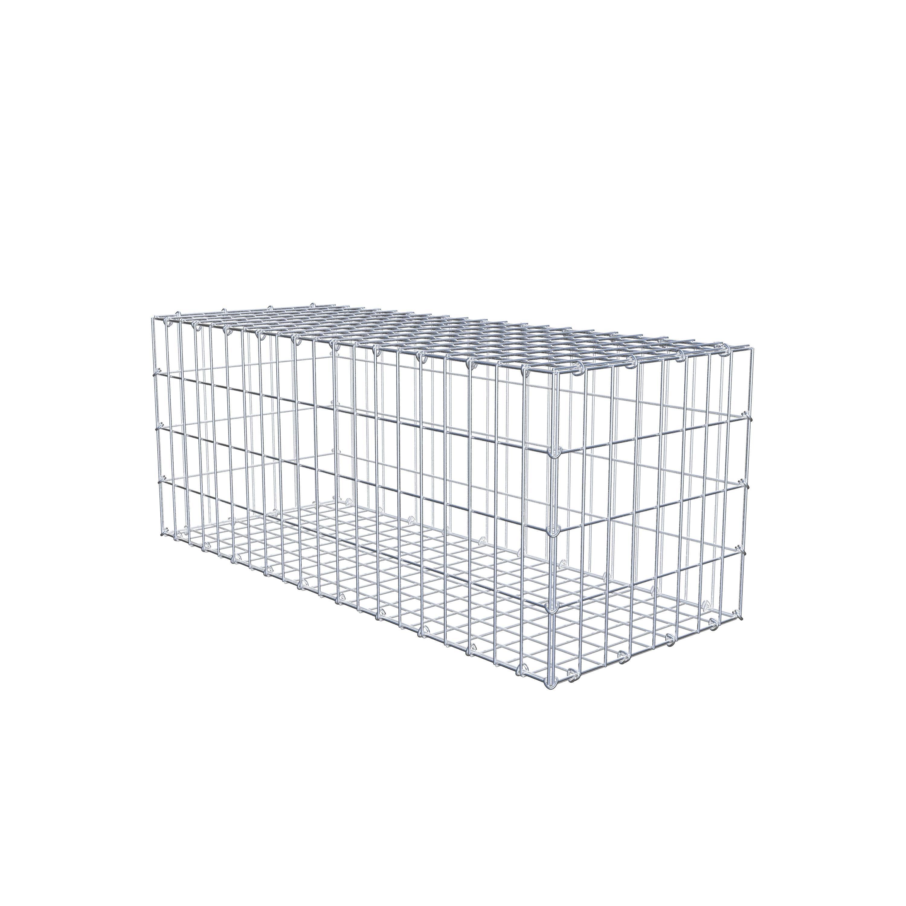 Gabion 100 cm x 40 cm x 40 cm (L x H x D), maskstorlek 5 cm x 10 cm, C-ring