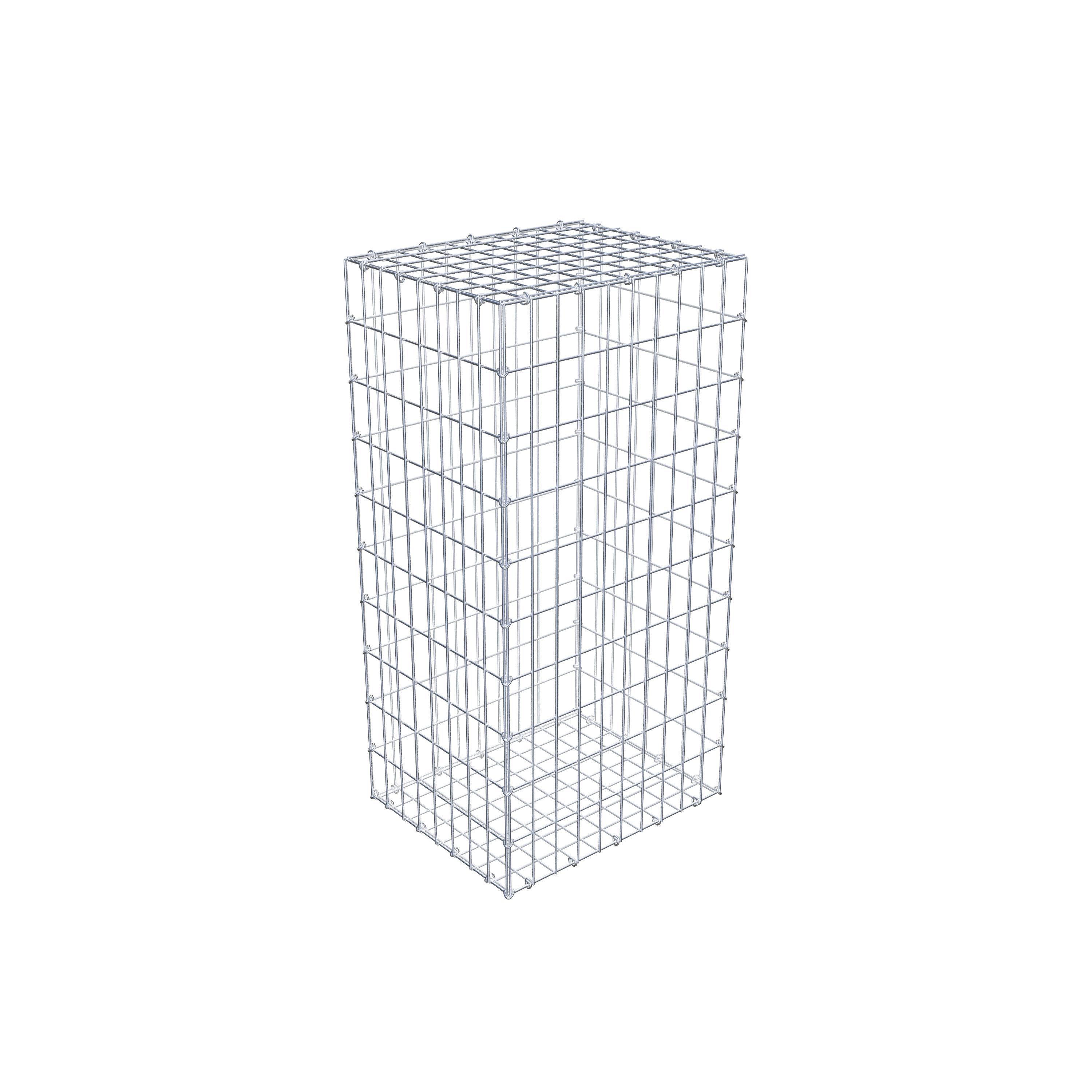 Gabion 100 cm x 40 cm x 50 cm (L x H x D), maskstorlek 5 cm x 10 cm, C-ring