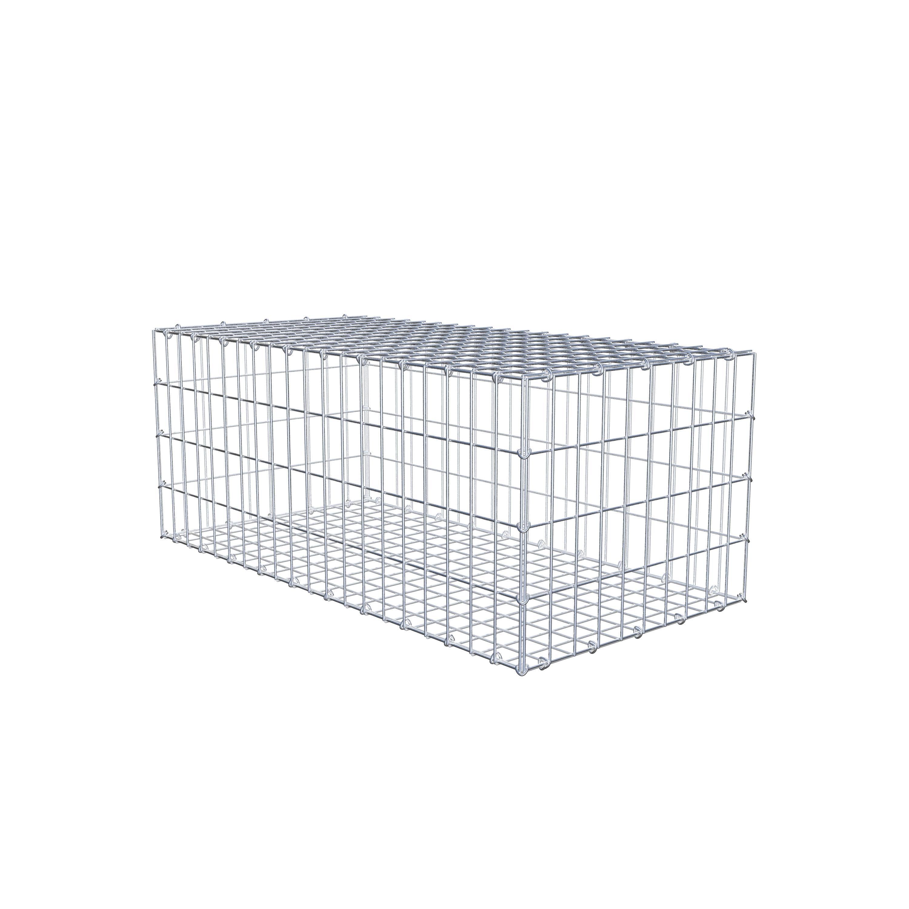 Gabion 100 cm x 40 cm x 50 cm (L x H x D), mesh size 5 cm x 10 cm, C-ring