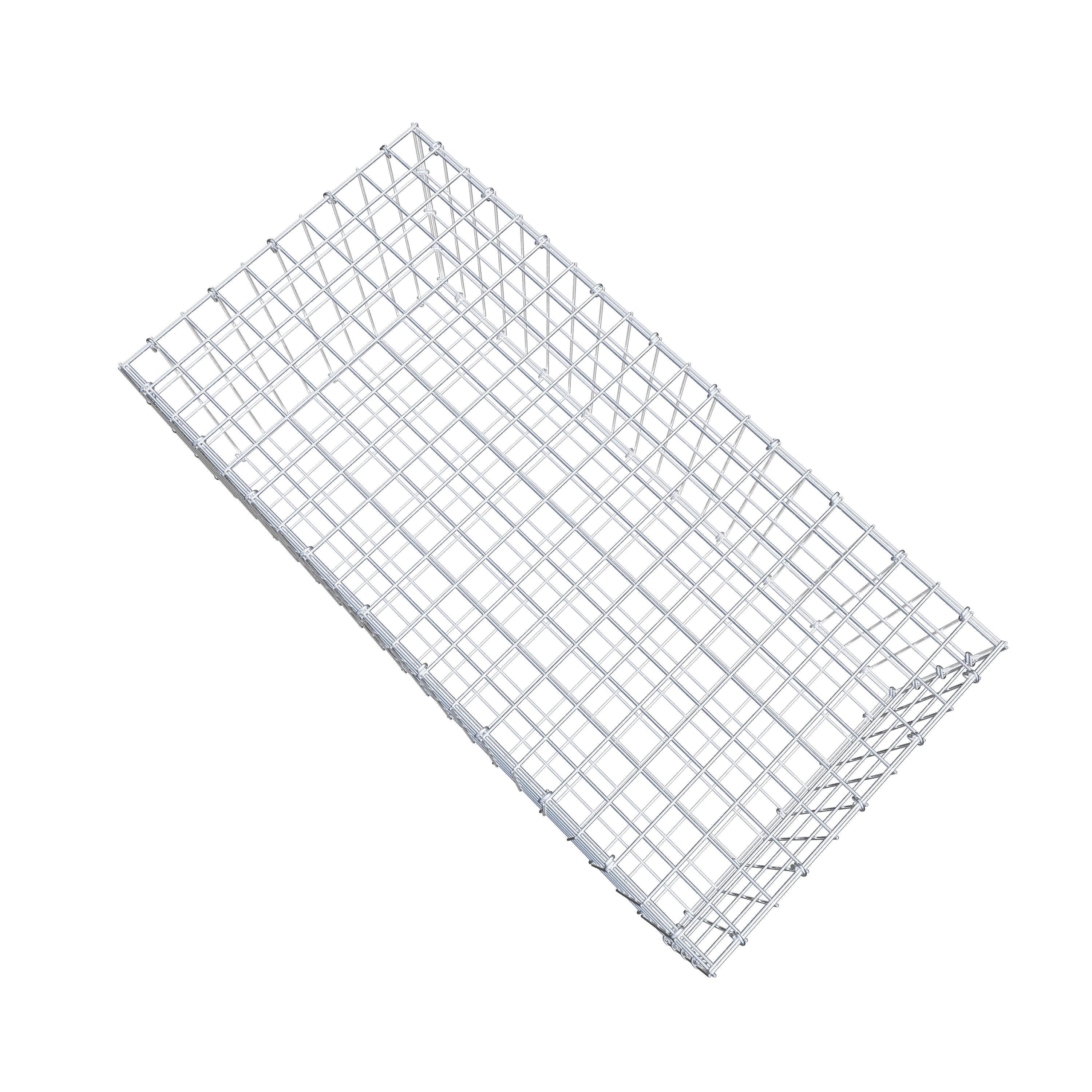 Gabion 100 cm x 40 cm x 50 cm (L x H x D), maskstorlek 5 cm x 10 cm, C-ring