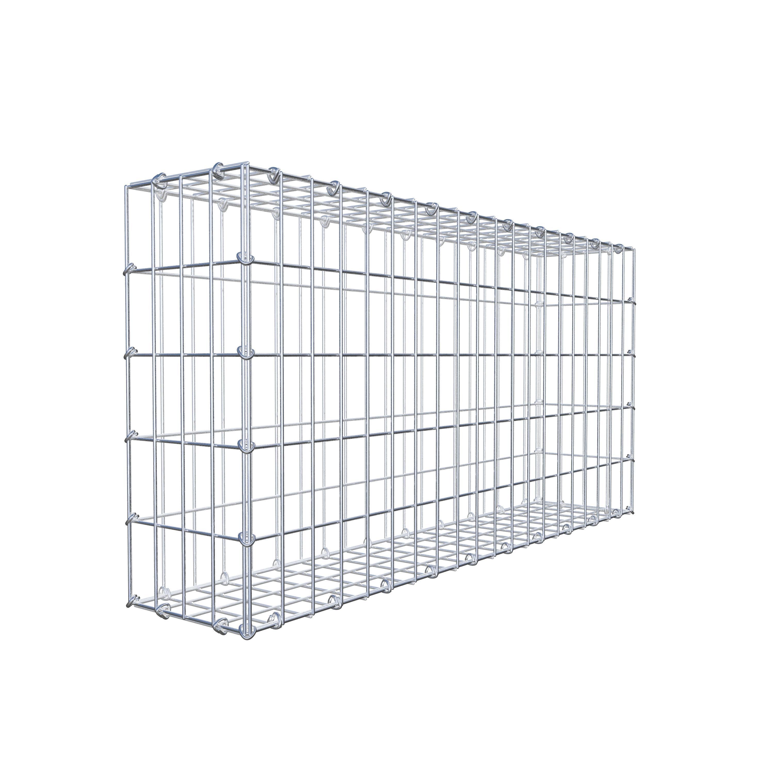 Gabion 100 cm x 50 cm x 20 cm (L x H x D), maskstorlek 5 cm x 10 cm, C-ring