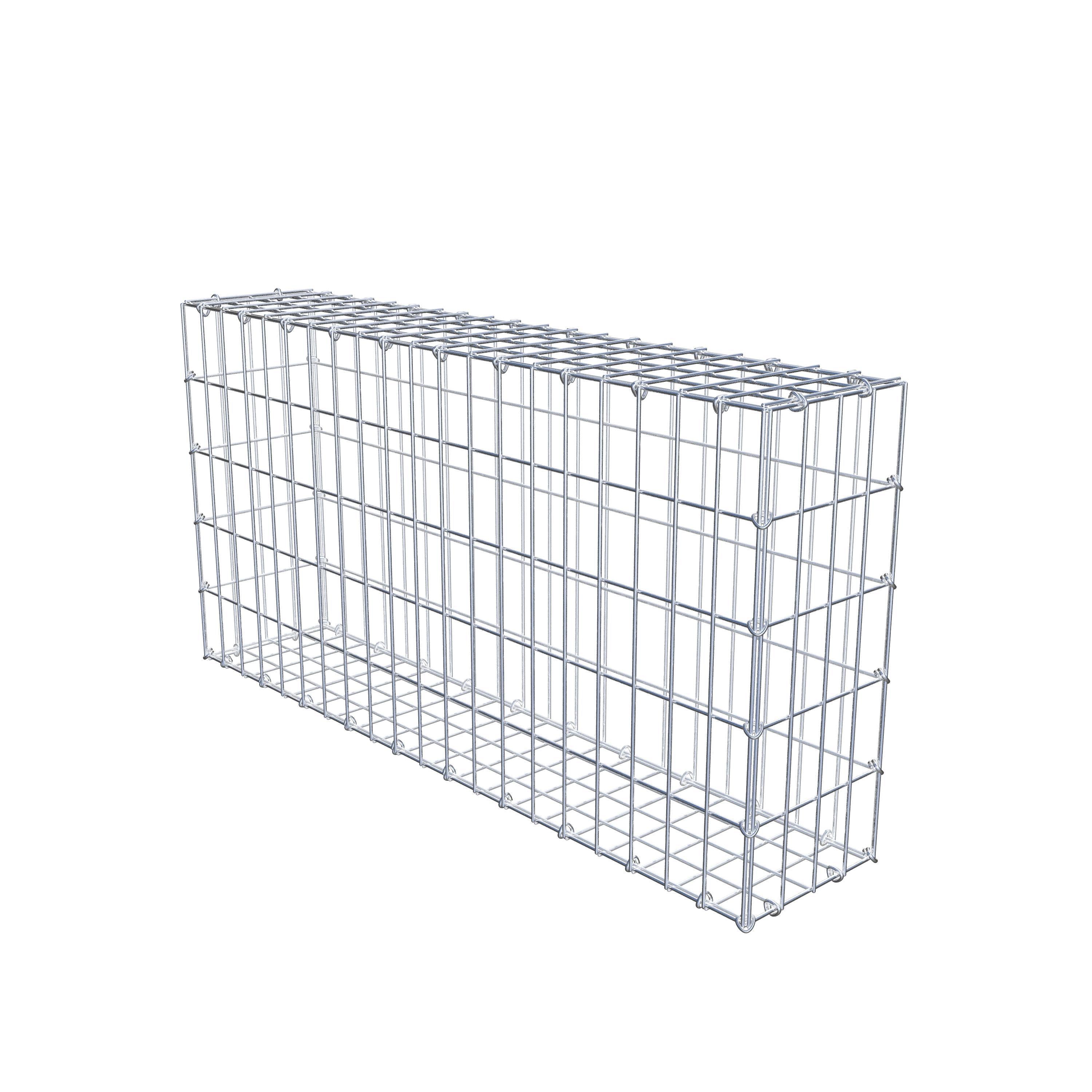 Gabion 100 cm x 50 cm x 20 cm (L x H x D), maskstorlek 5 cm x 10 cm, C-ring