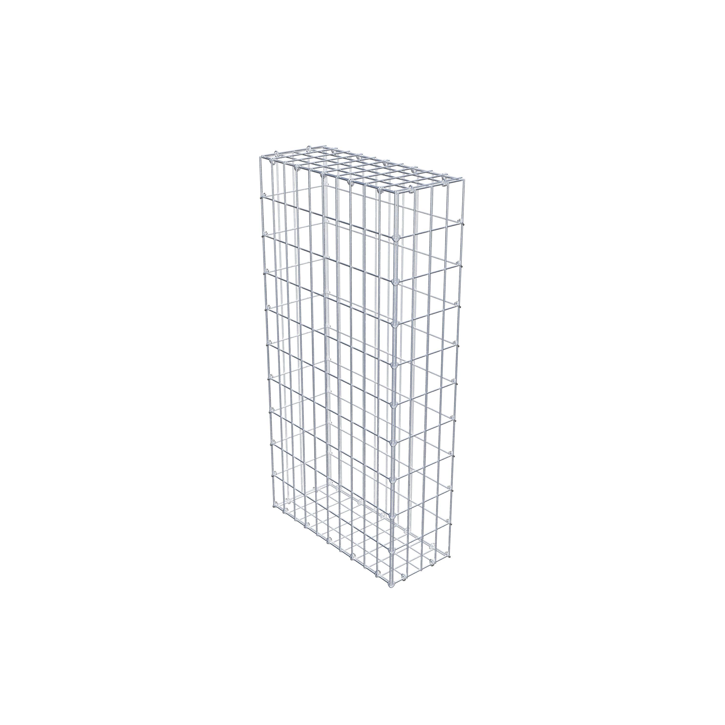 Gabion 100 cm x 50 cm x 20 cm (L x H x D), mesh size 5 cm x 10 cm, C-ring