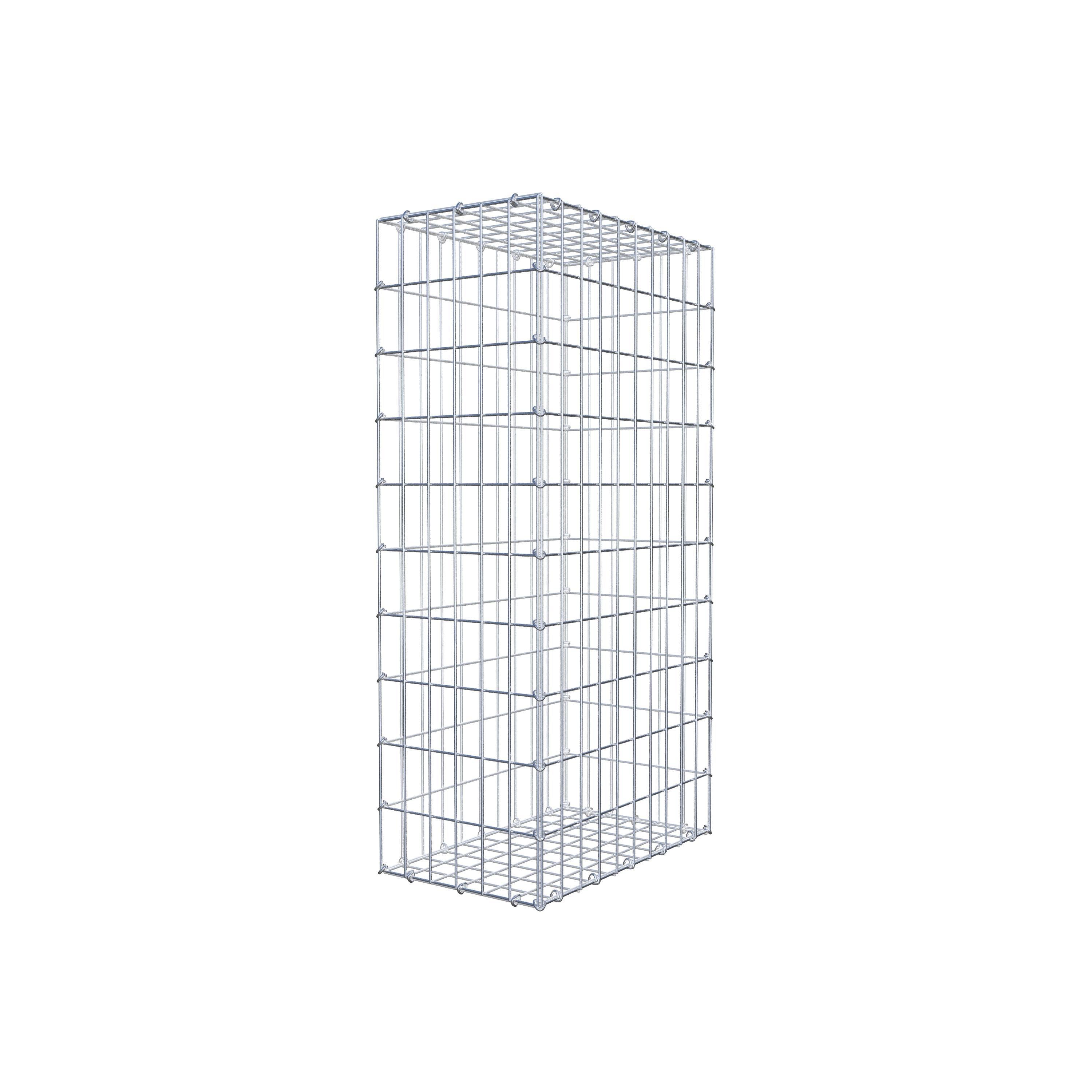 Gabion 100 cm x 50 cm x 30 cm (L x H x D), maskstorlek 5 cm x 10 cm, C-ring