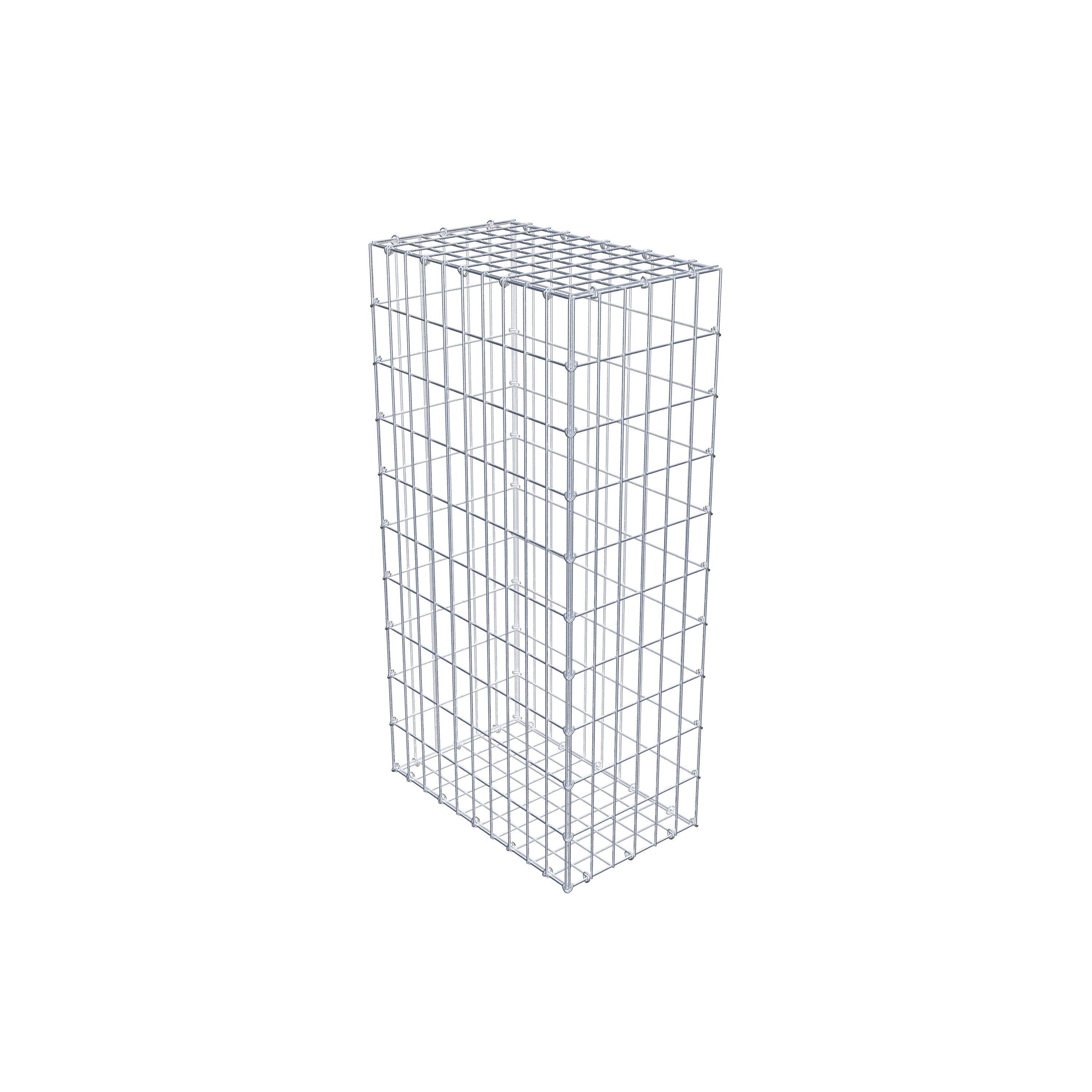 Gabion 100 cm x 50 cm x 30 cm (L x H x D), maskstorlek 5 cm x 10 cm, C-ring