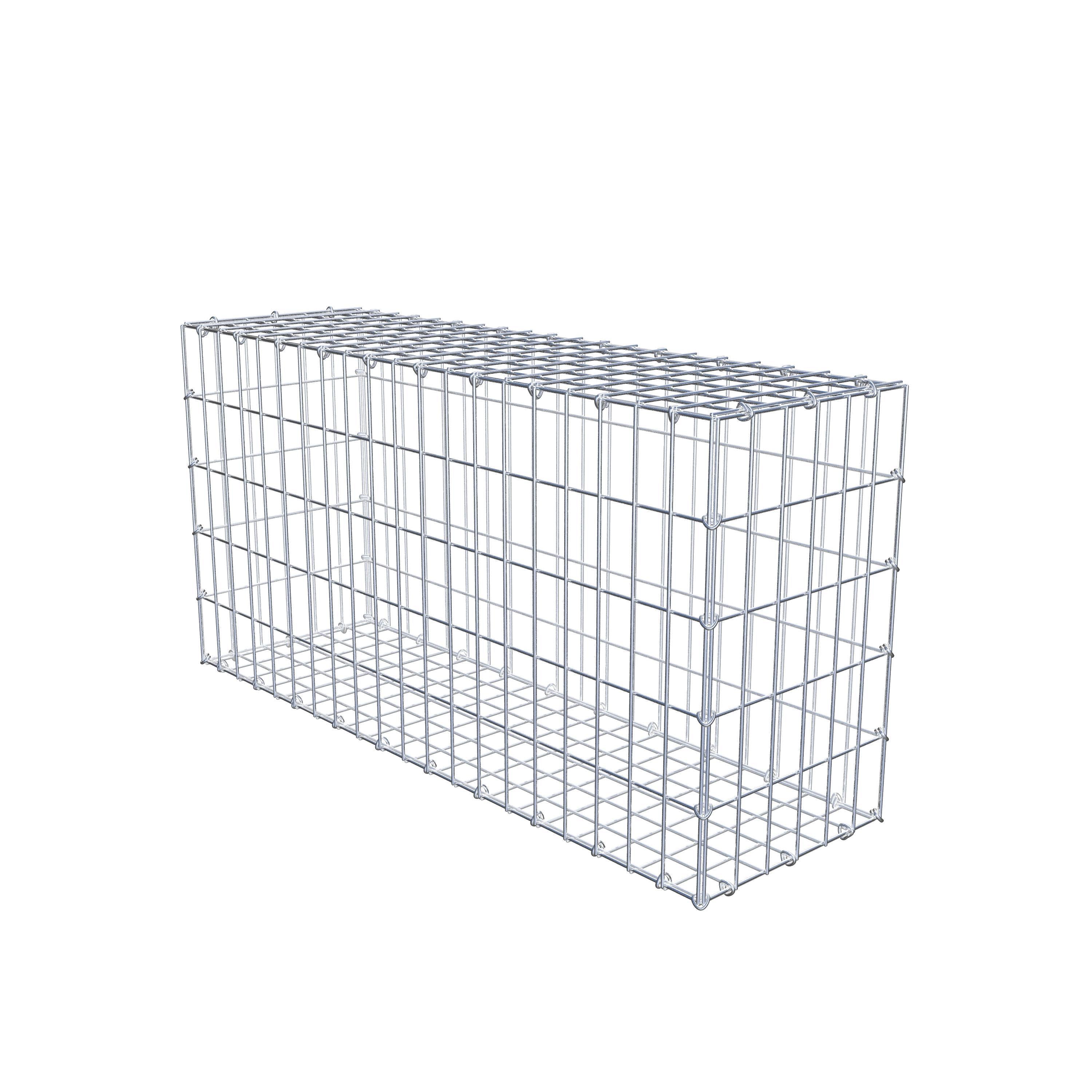 Gabion 100 cm x 50 cm x 30 cm (L x H x D), maskestørrelse 5 cm x 10 cm, C-ring