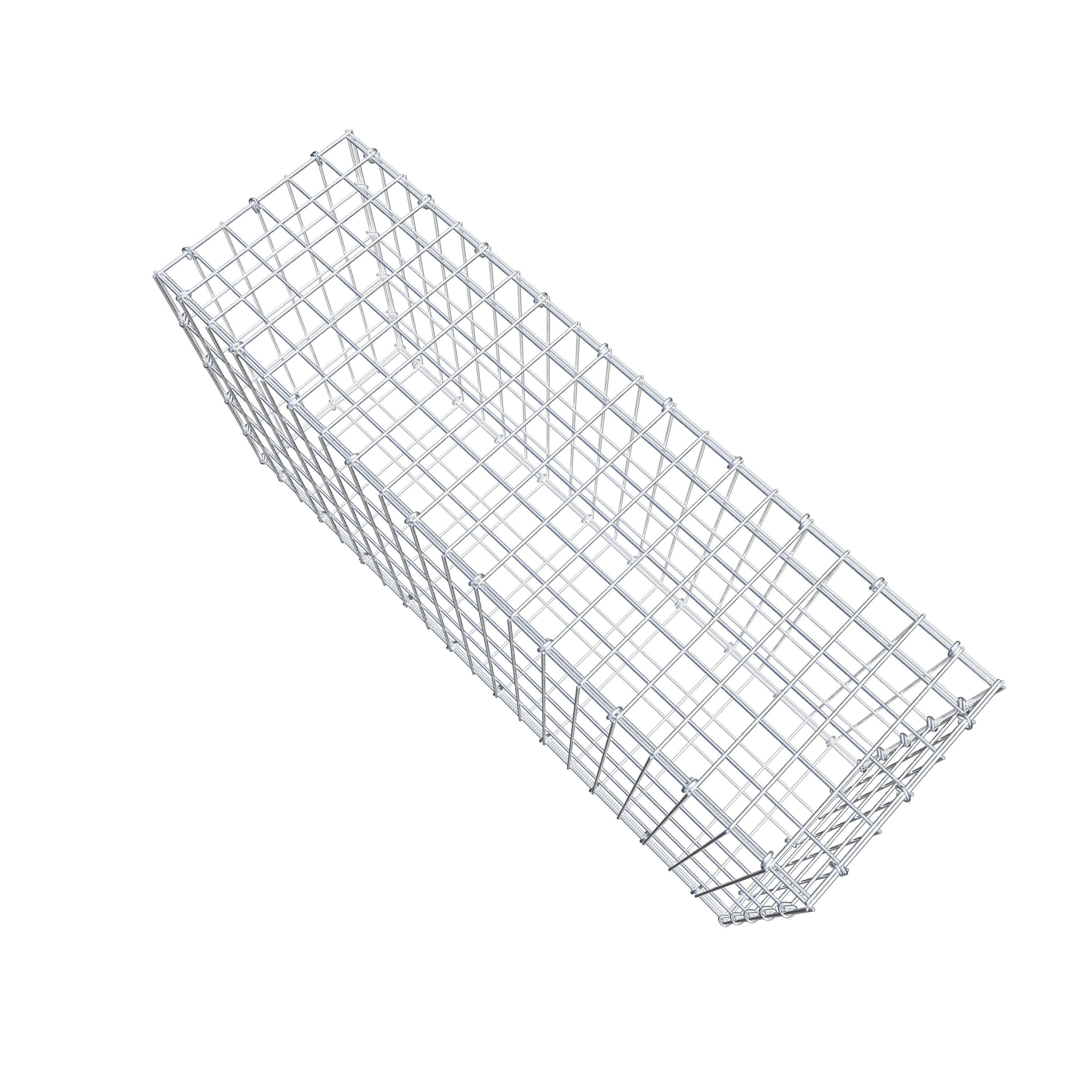 Gabion 100 cm x 50 cm x 30 cm (L x H x D), maskstorlek 5 cm x 10 cm, C-ring