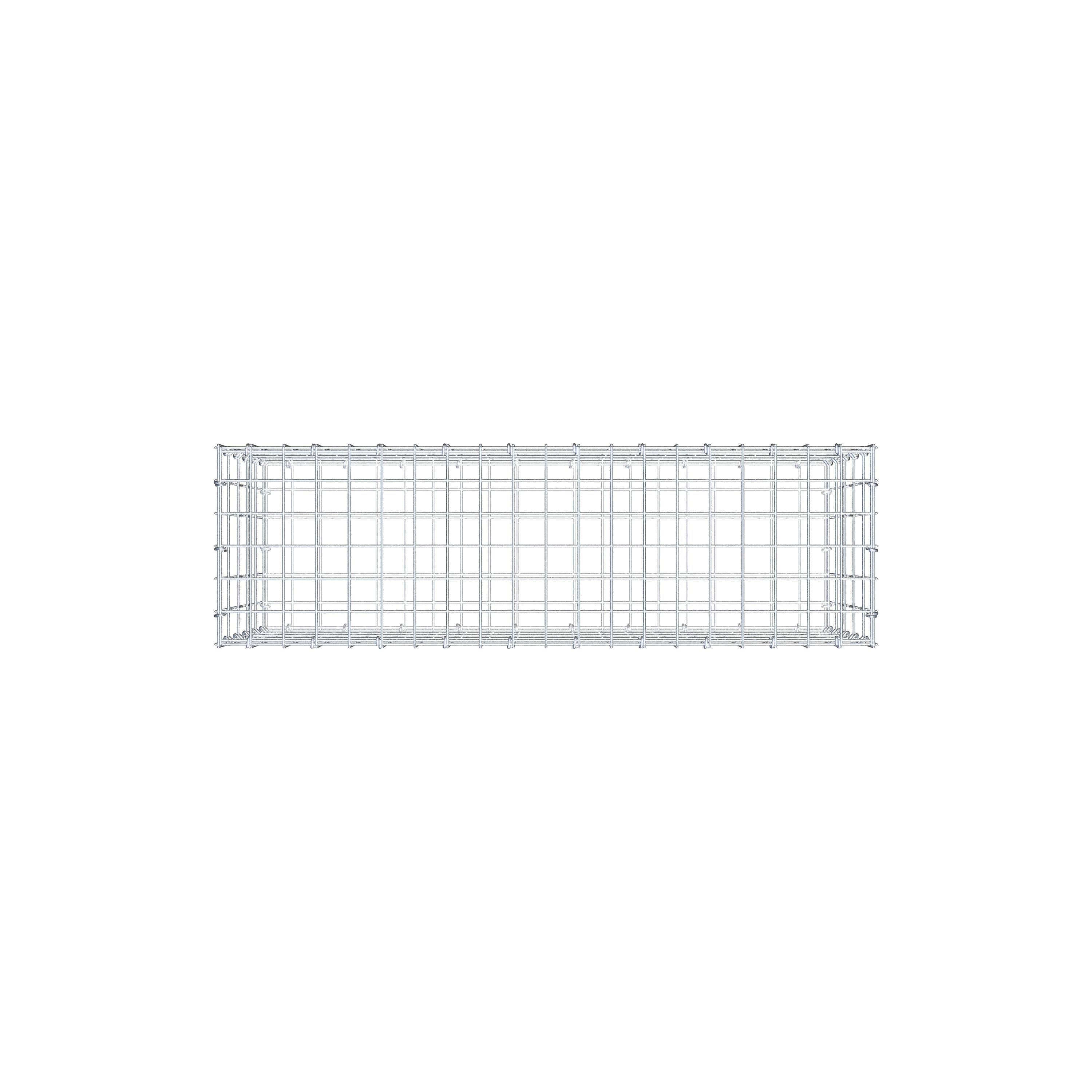 Gabion 100 cm x 50 cm x 30 cm (L x H x D), maskestørrelse 5 cm x 10 cm, C-ring