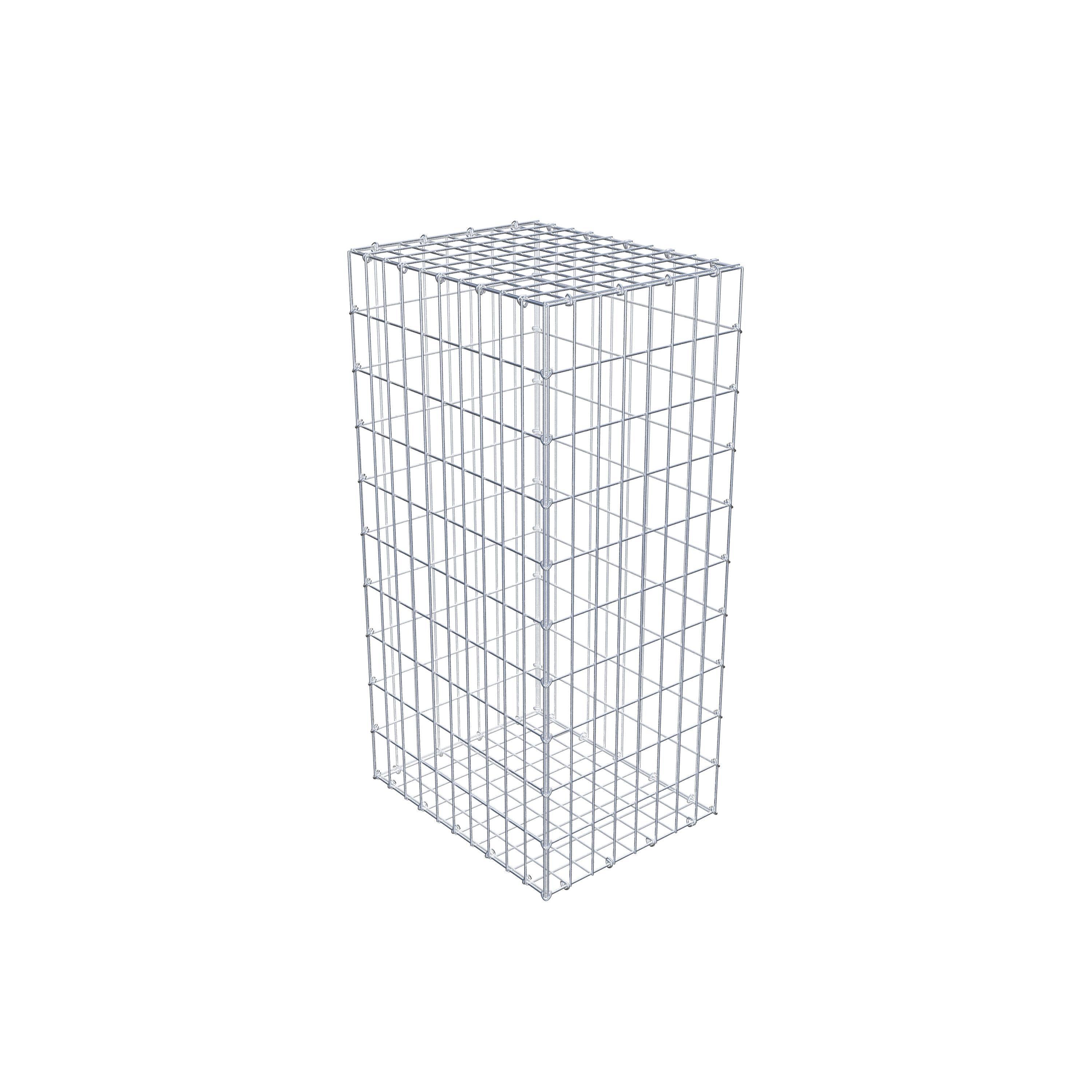 Gabion 100 cm x 50 cm x 40 cm (L x H x D), maskestørrelse 5 cm x 10 cm, C-ring