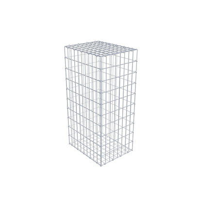 Gabion 100 cm x 50 cm x 40 cm (L x H x P), mailles 5 cm x 10 cm, anneau en C