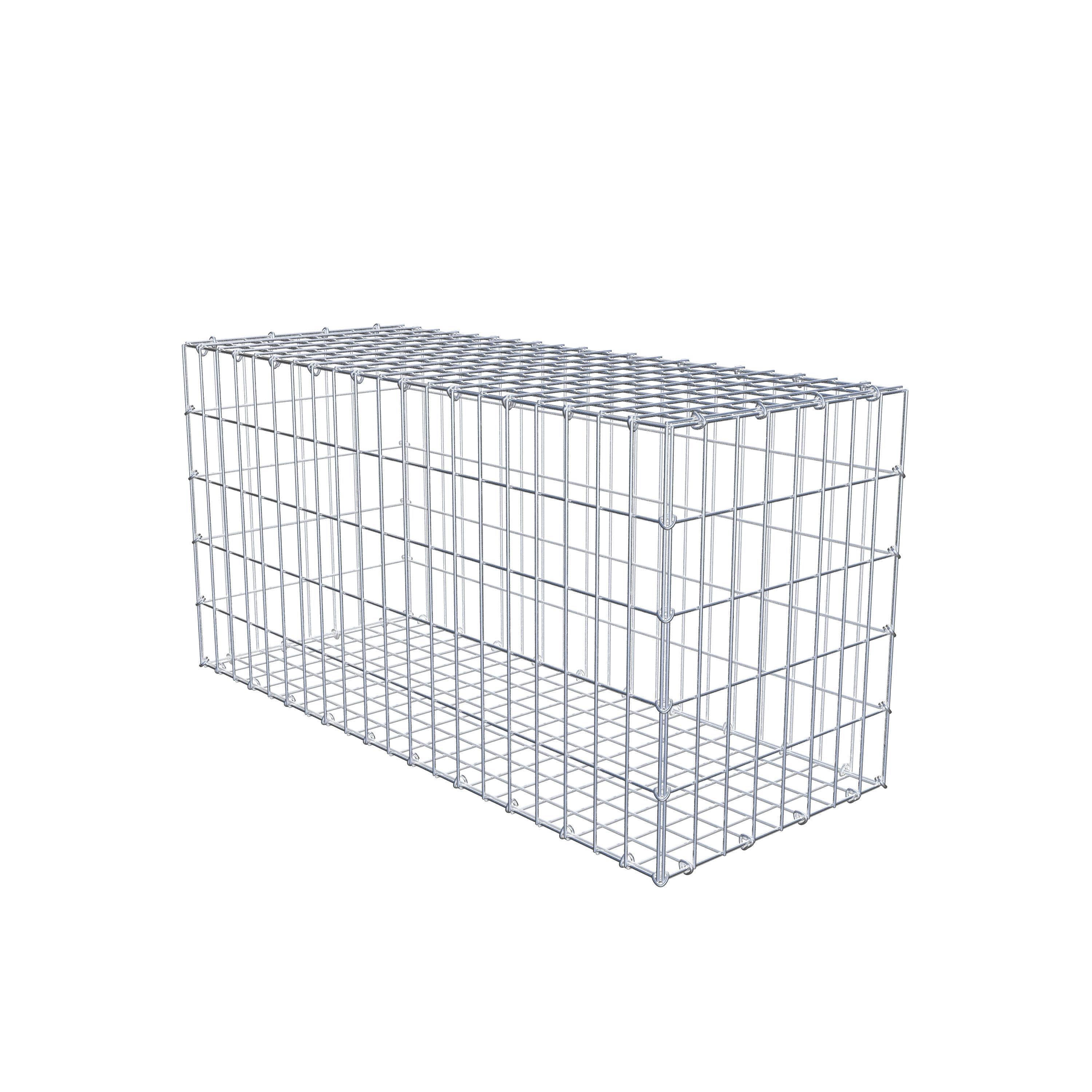 Gabion 100 cm x 50 cm x 40 cm (L x H x D), maskstorlek 5 cm x 10 cm, C-ring