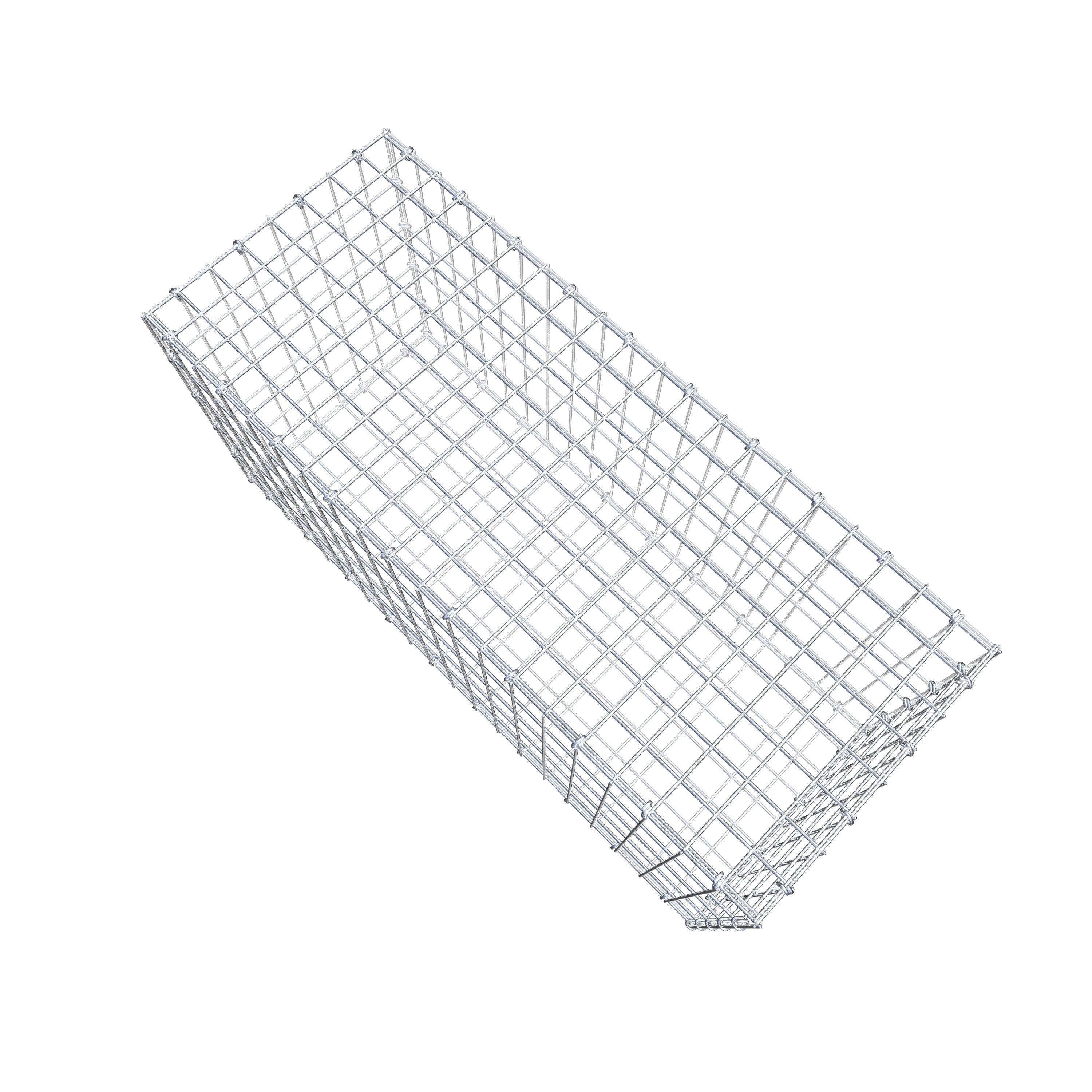 Gabion 100 cm x 50 cm x 40 cm (L x H x D), maskstorlek 5 cm x 10 cm, C-ring