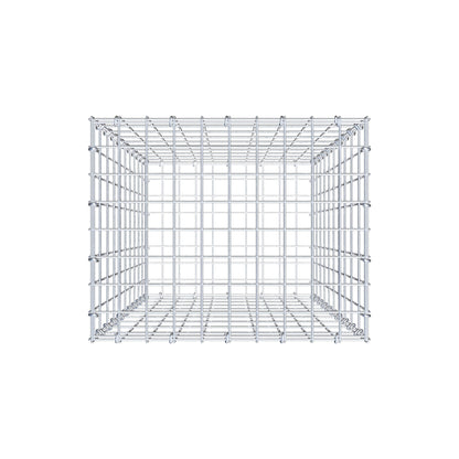 Gabion 100 cm x 50 cm x 40 cm (L x H x P), mailles 5 cm x 10 cm, anneau en C