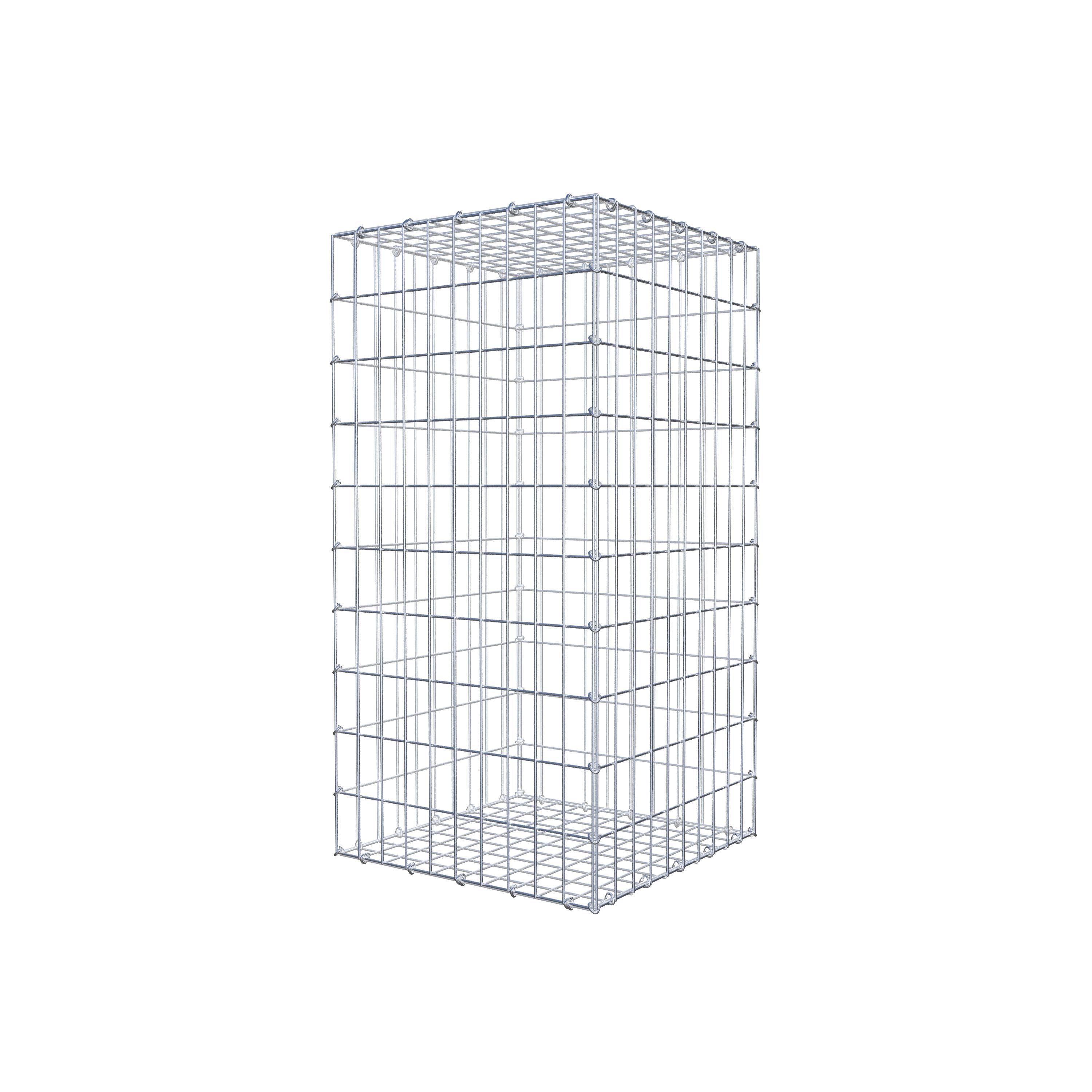 Gabion 100 cm x 50 cm x 50 cm (L x H x D), maskstorlek 5 cm x 10 cm, C-ring