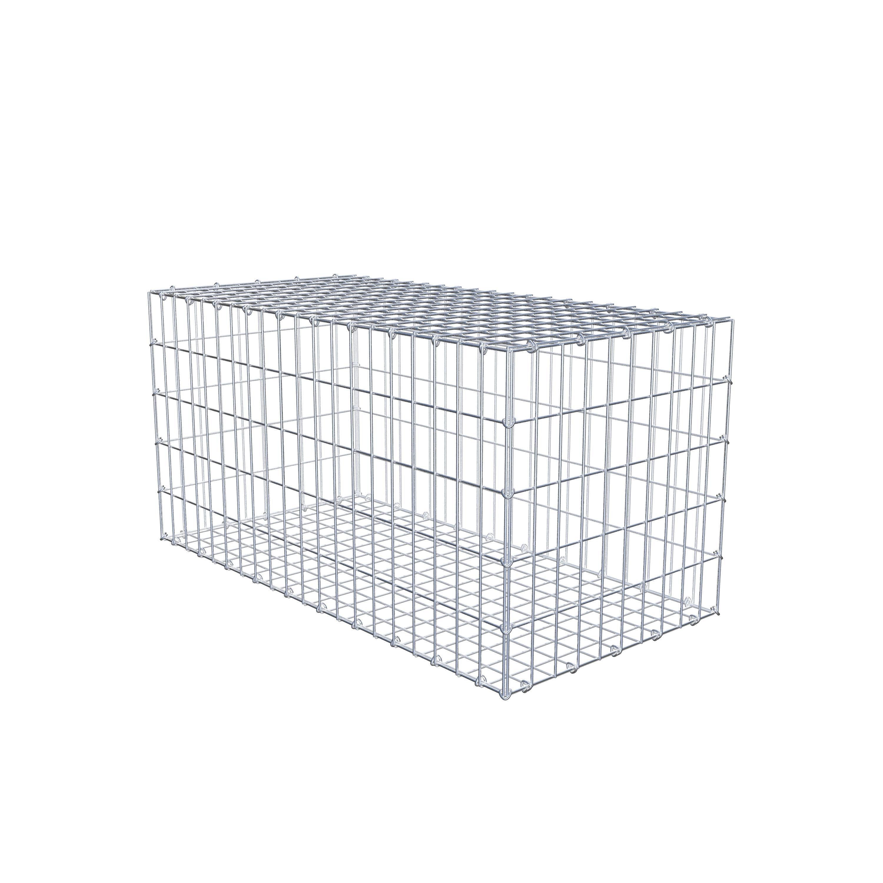 Gabion 100 cm x 50 cm x 50 cm (L x H x D), maskstorlek 5 cm x 10 cm, C-ring