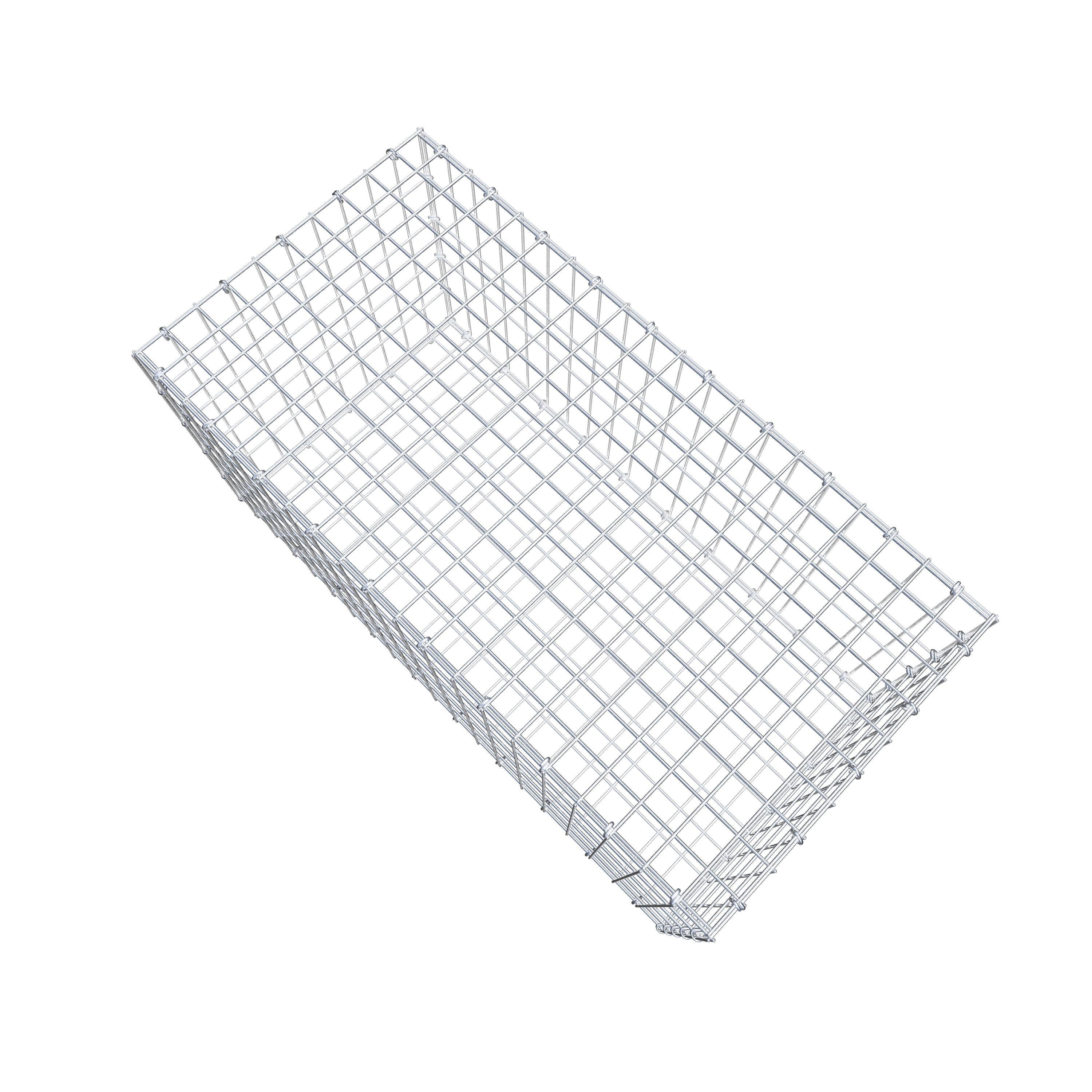 Gabion 100 cm x 50 cm x 50 cm (L x H x D), maskstorlek 5 cm x 10 cm, C-ring