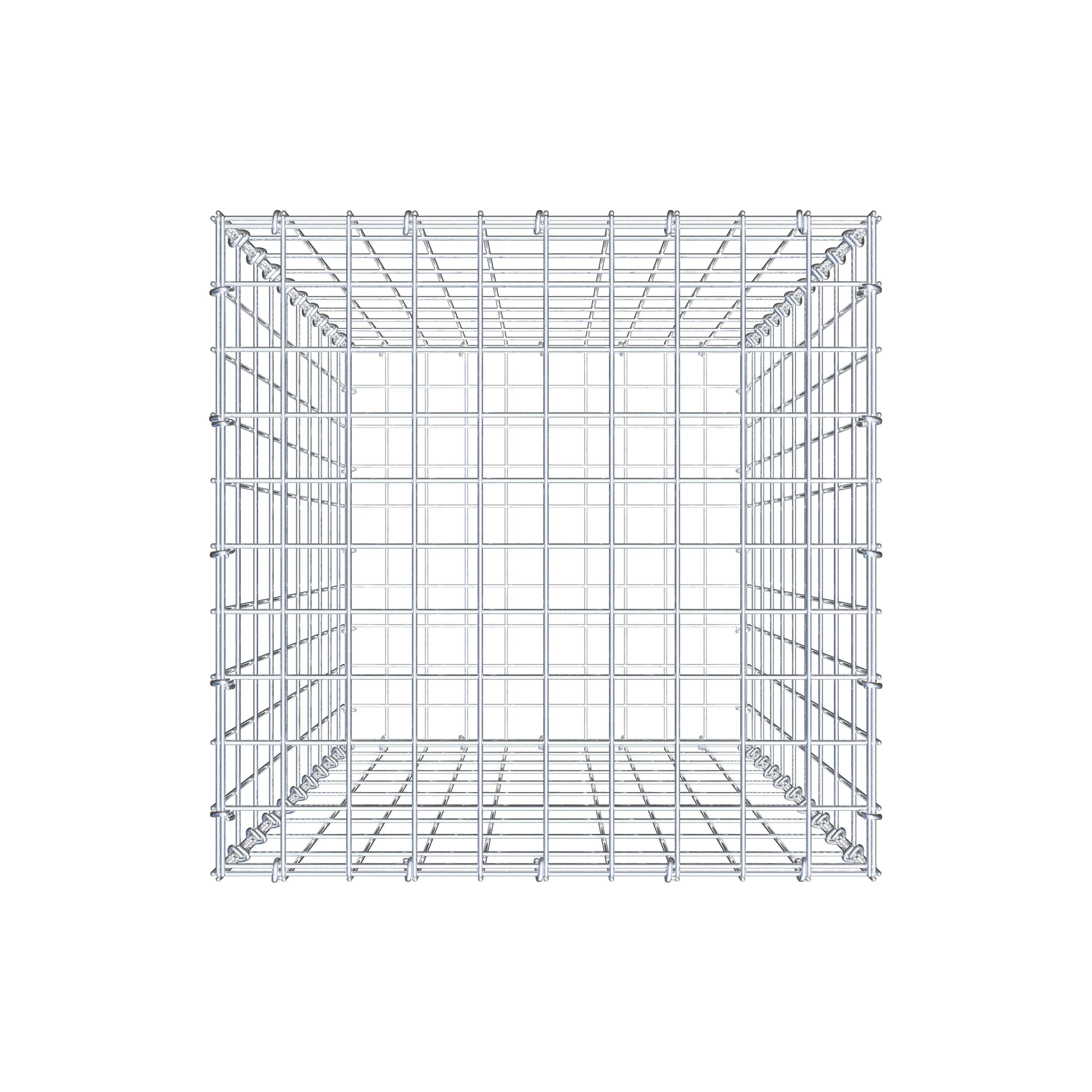 Gabion 100 cm x 50 cm x 50 cm (L x H x D), maskstorlek 5 cm x 10 cm, C-ring