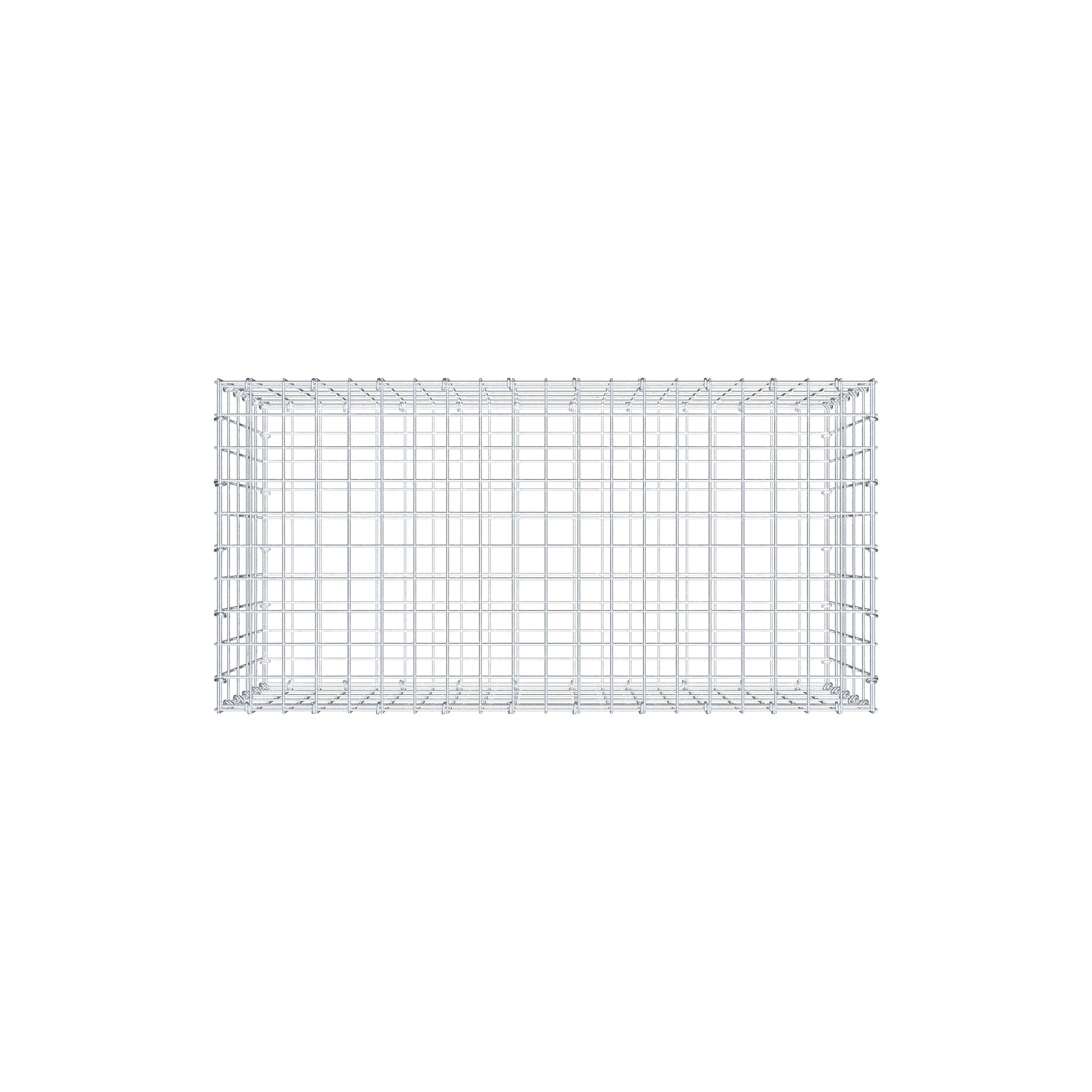 Gabion 100 cm x 50 cm x 50 cm (L x H x D), maskestørrelse 5 cm x 10 cm, C-ring