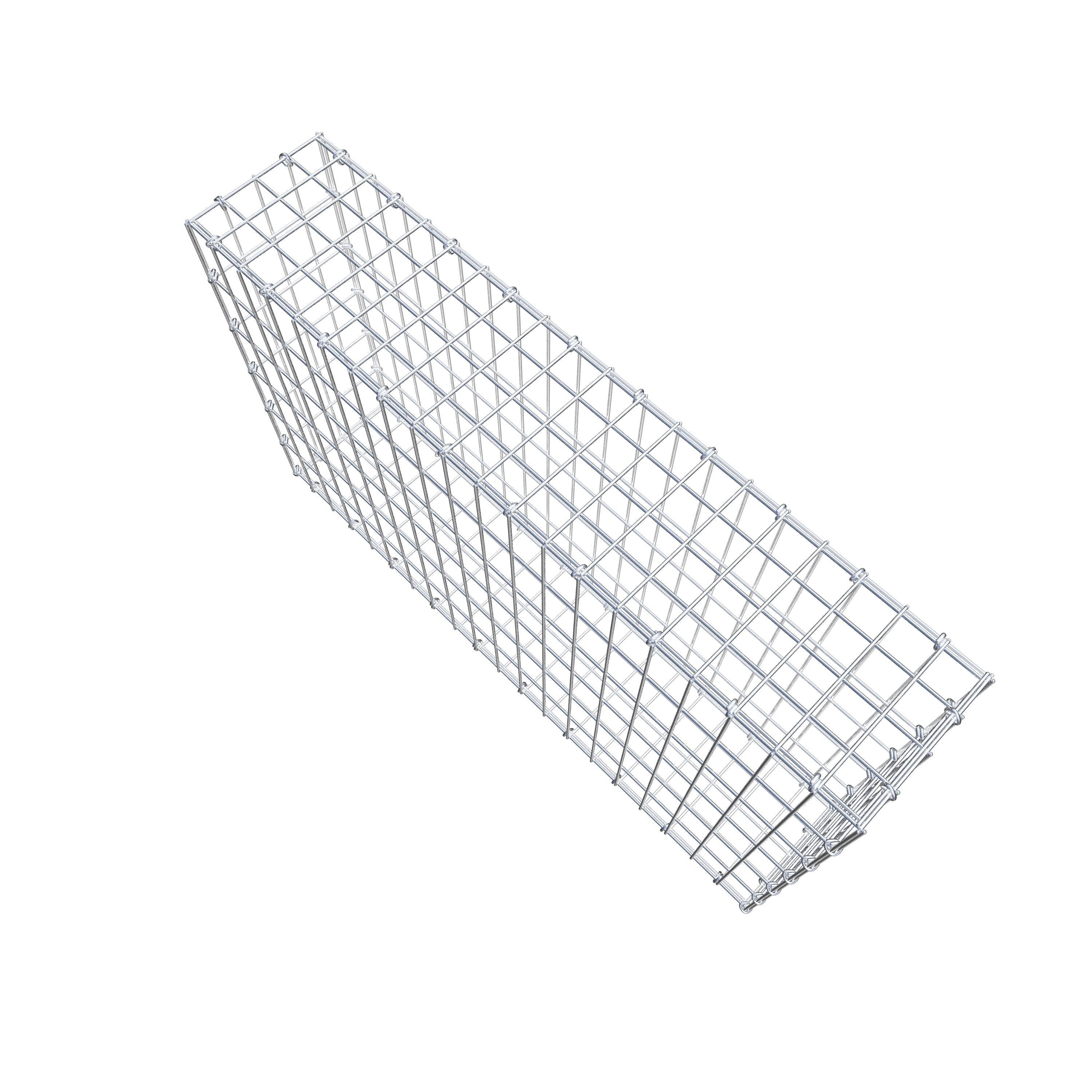 Gabion 100 cm x 60 cm x 20 cm (L x H x D), maskstorlek 5 cm x 10 cm, C-ring