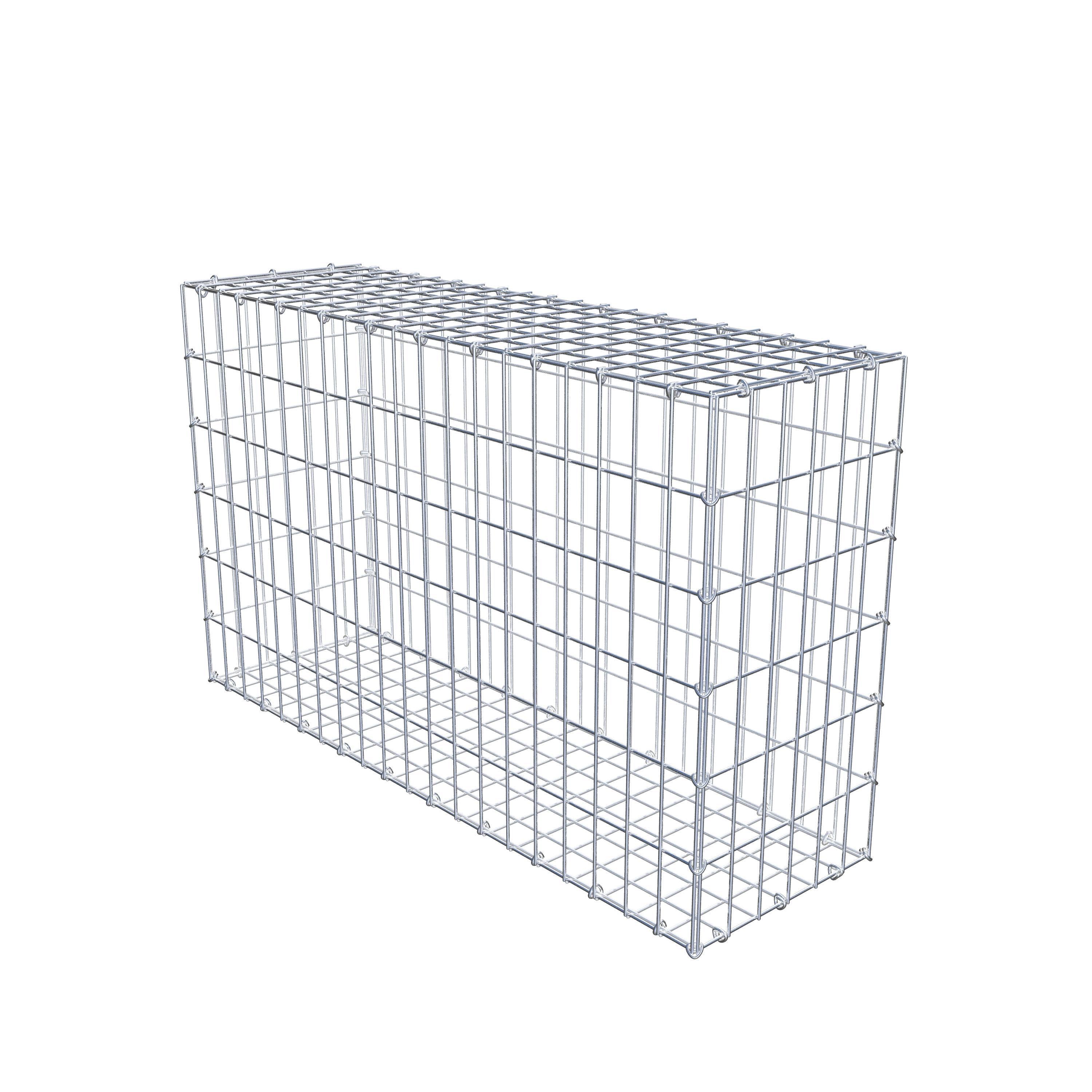 Gabion 100 cm x 60 cm x 30 cm (L x H x D), maskstorlek 5 cm x 10 cm, C-ring