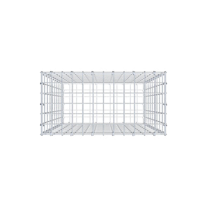 Gabion 100 cm x 60 cm x 30 cm (L x H x D), maskstorlek 5 cm x 10 cm, C-ring