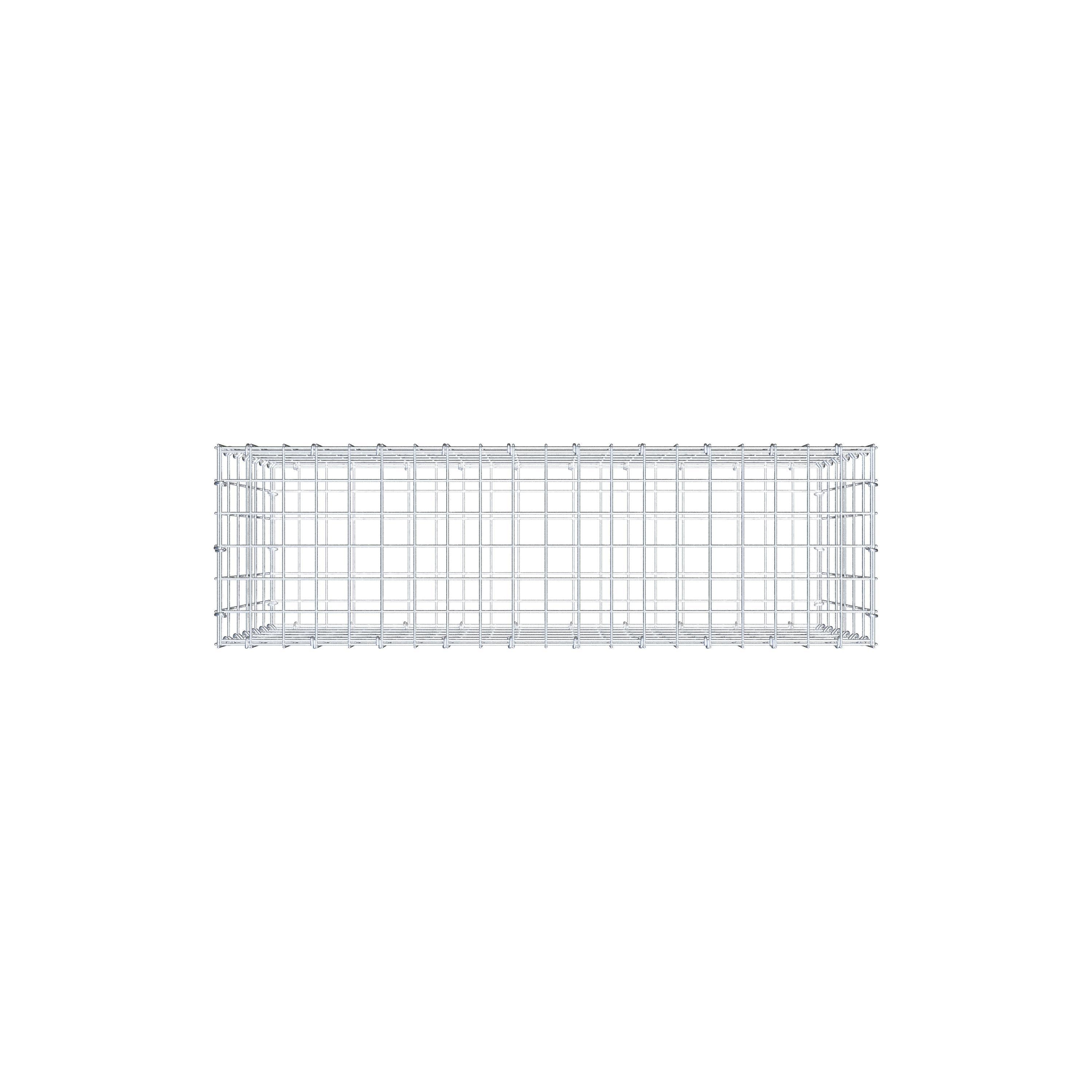 Gabion 100 cm x 60 cm x 30 cm (L x H x D), mesh size 5 cm x 10 cm, C-ring