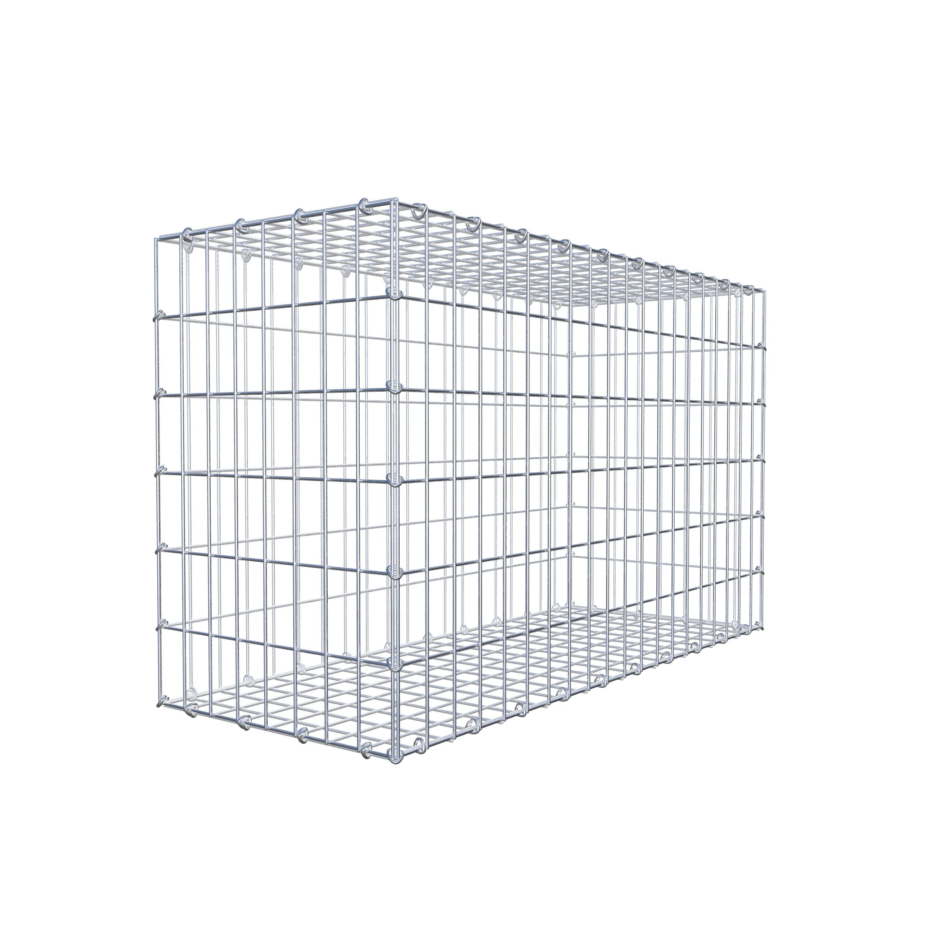 Gabion 100 cm x 60 cm x 40 cm (L x H x D), maskstorlek 5 cm x 10 cm, C-ring