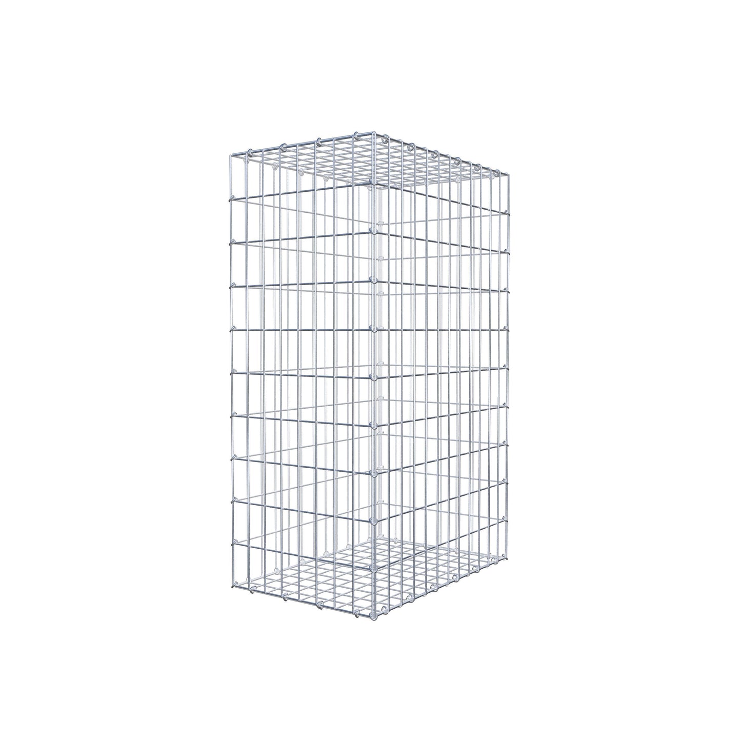 Gabion 100 cm x 60 cm x 40 cm (L x H x D), maskstorlek 5 cm x 10 cm, C-ring