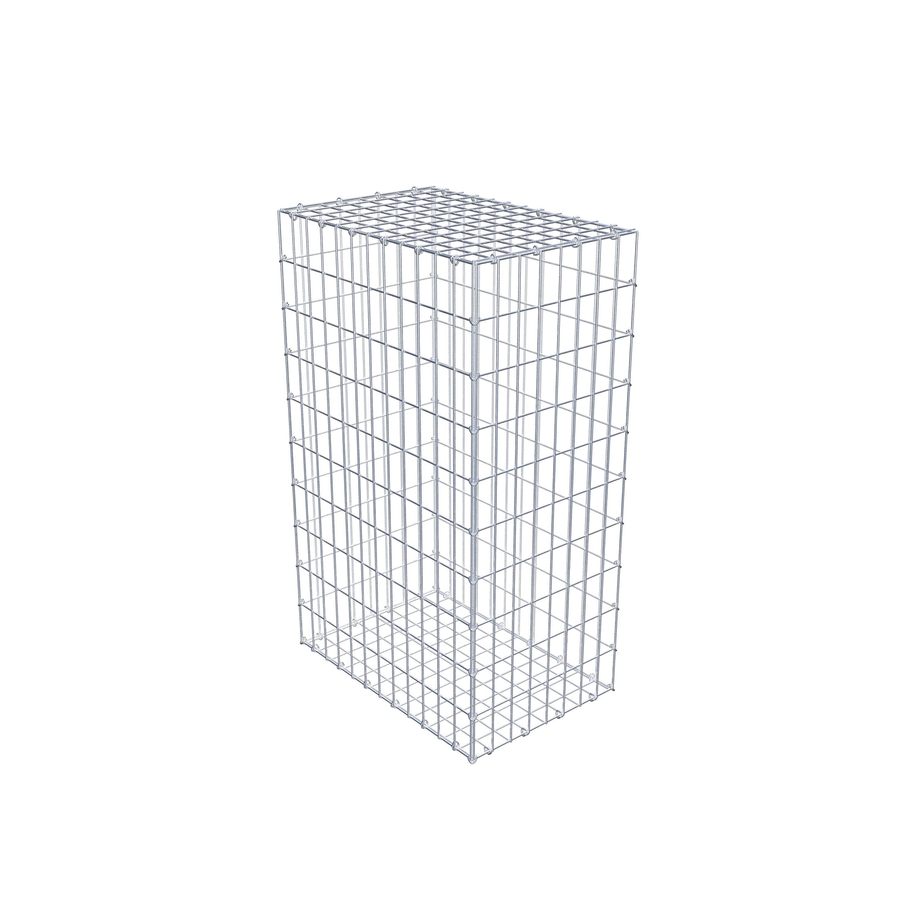 Gabion 100 cm x 60 cm x 40 cm (L x H x D), maskstorlek 5 cm x 10 cm, C-ring