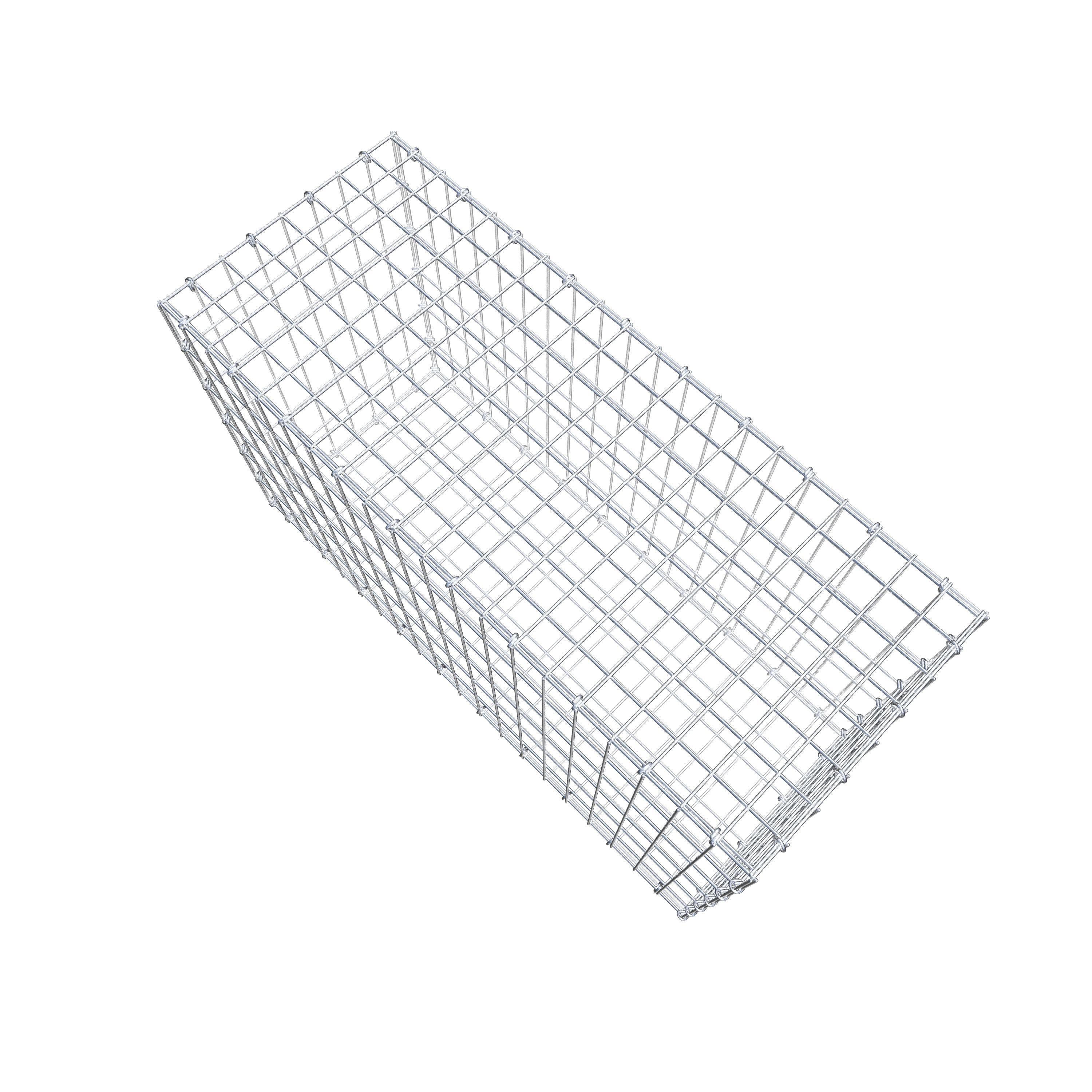 Gabion 100 cm x 60 cm x 40 cm (L x H x D), maskstorlek 5 cm x 10 cm, C-ring