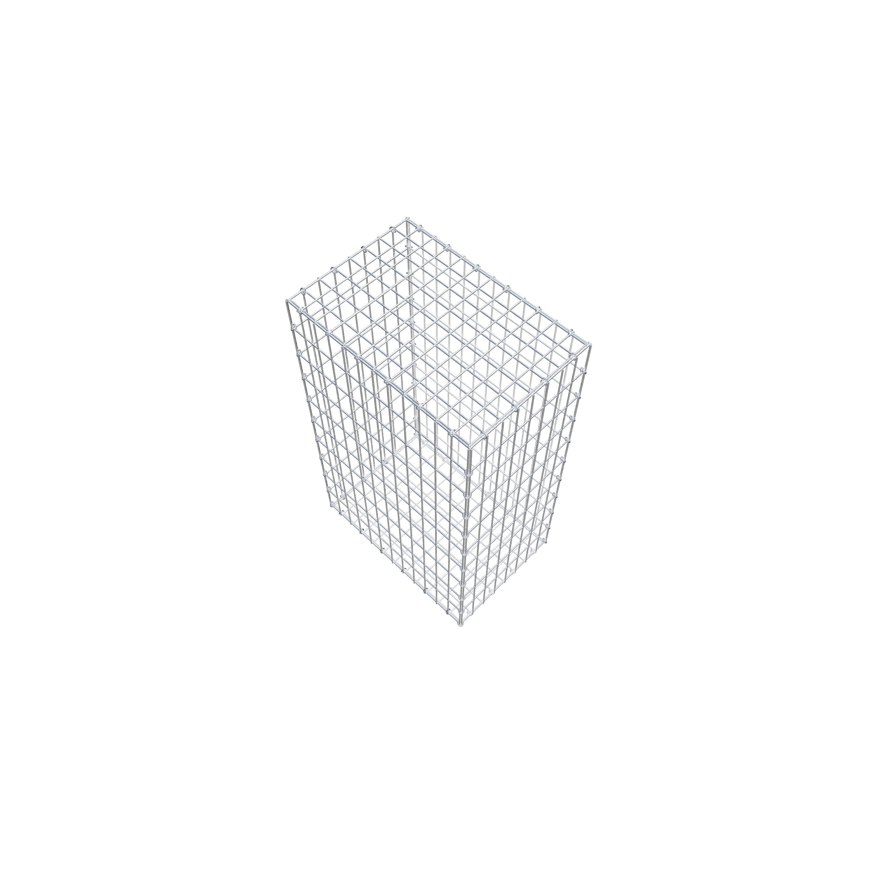 Gabion 100 cm x 60 cm x 40 cm (L x H x D), maskstorlek 5 cm x 10 cm, C-ring