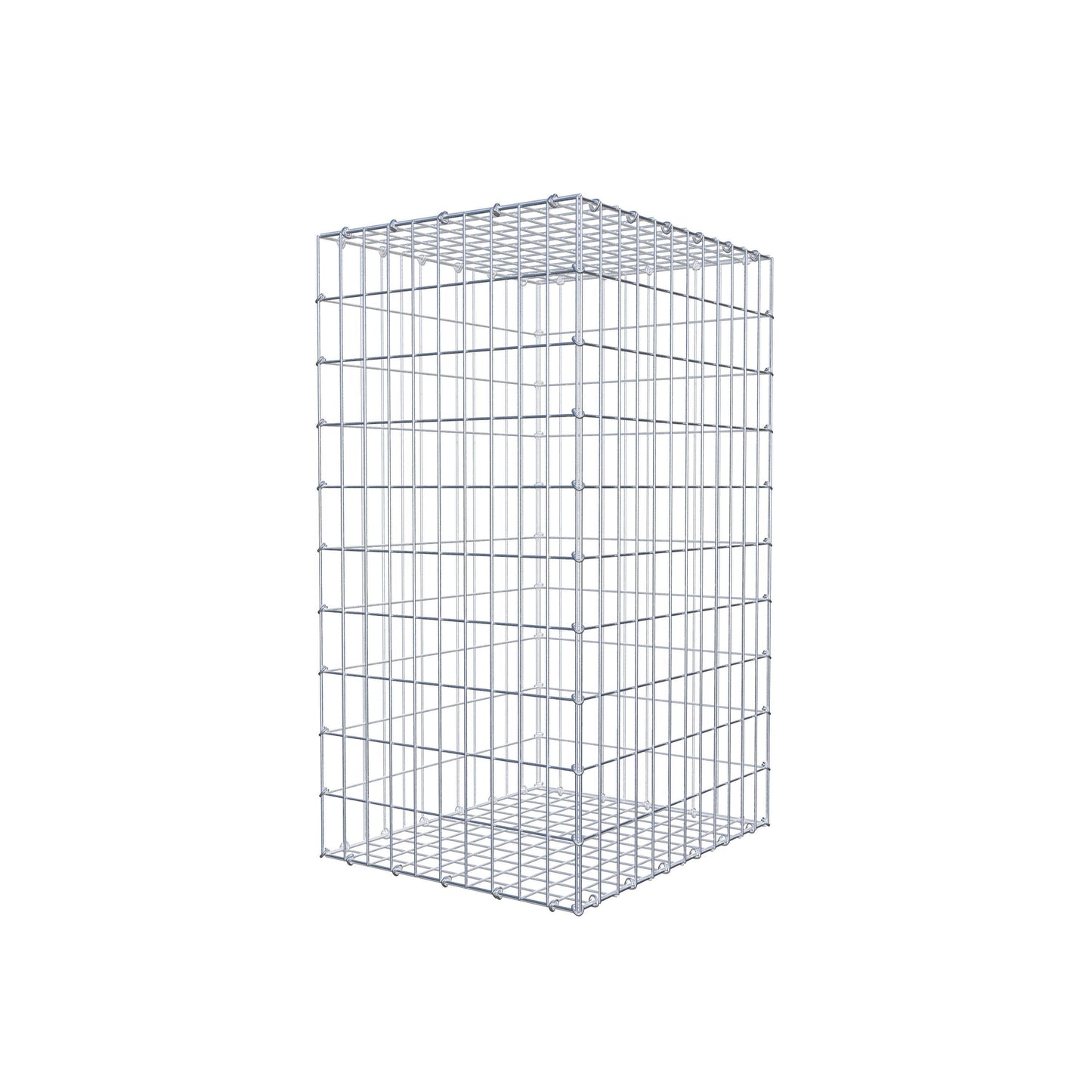 Gabion 100 cm x 60 cm x 50 cm (L x H x D), maskestørrelse 5 cm x 10 cm, C-ring