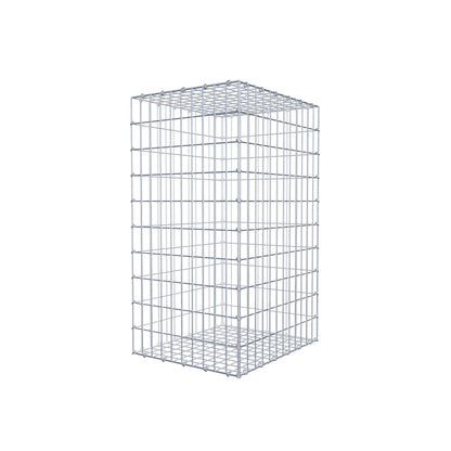 Gabion 100 cm x 60 cm x 50 cm (L x H x D), maskestørrelse 5 cm x 10 cm, C-ring