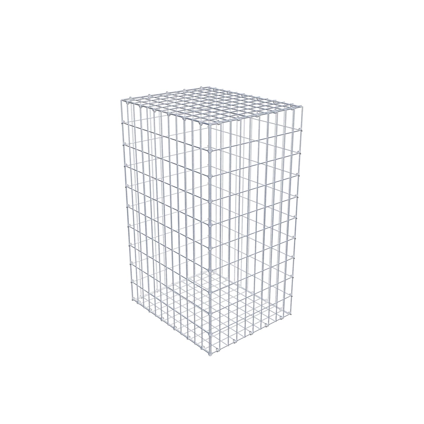 Gabion 100 cm x 60 cm x 50 cm (L x H x D), maskestørrelse 5 cm x 10 cm, C-ring