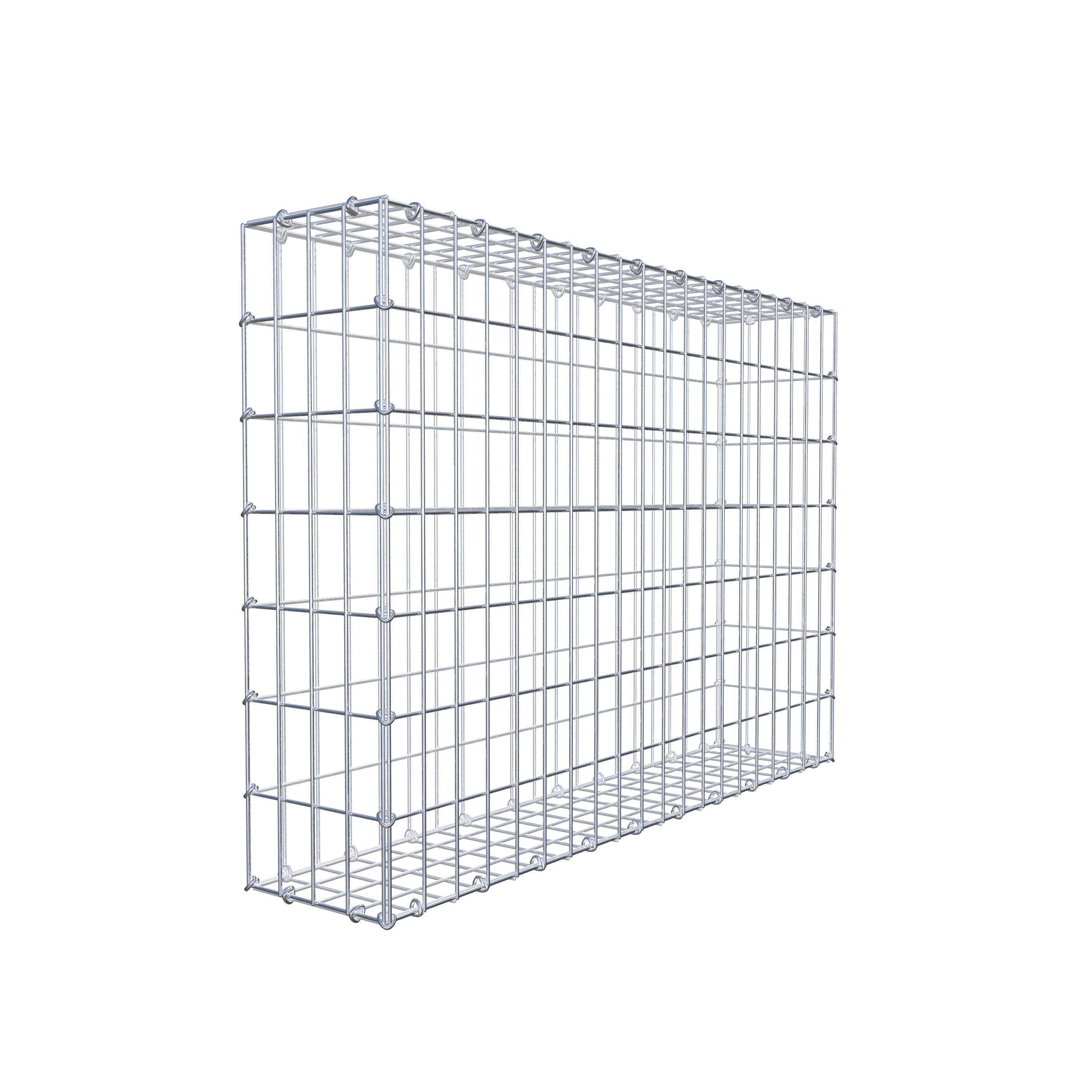 Gabion 100 cm x 70 cm x 20 cm (L x H x D), maskstorlek 5 cm x 10 cm, C-ring