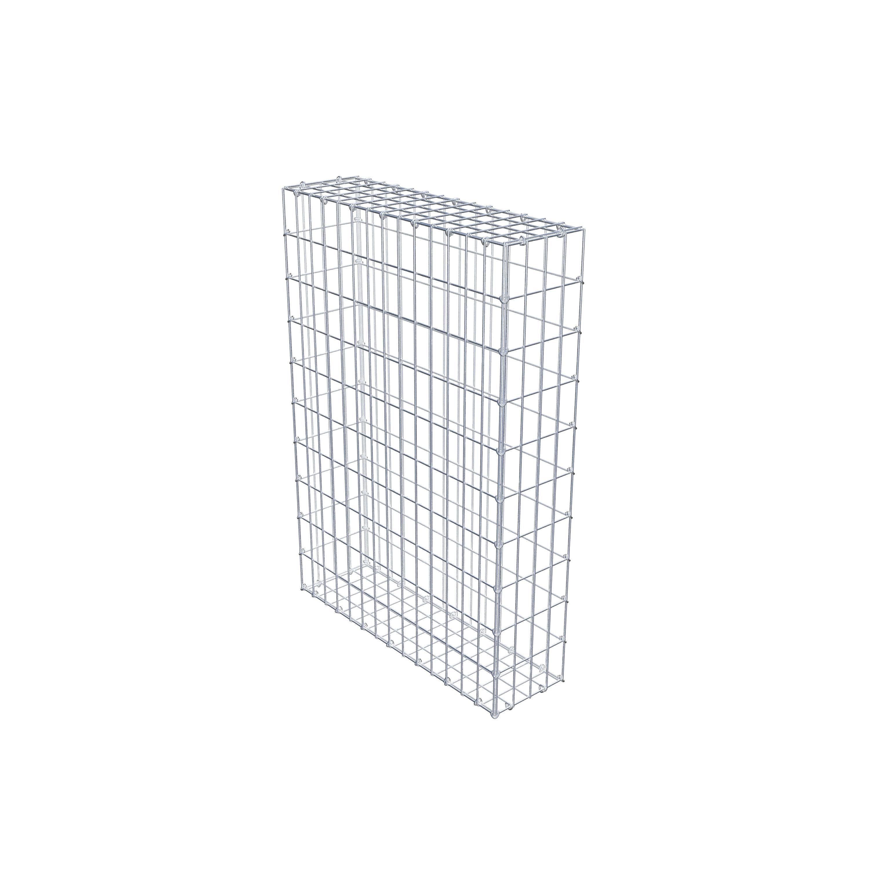 Gabion 100 cm x 70 cm x 20 cm (L x H x D), maskstorlek 5 cm x 10 cm, C-ring