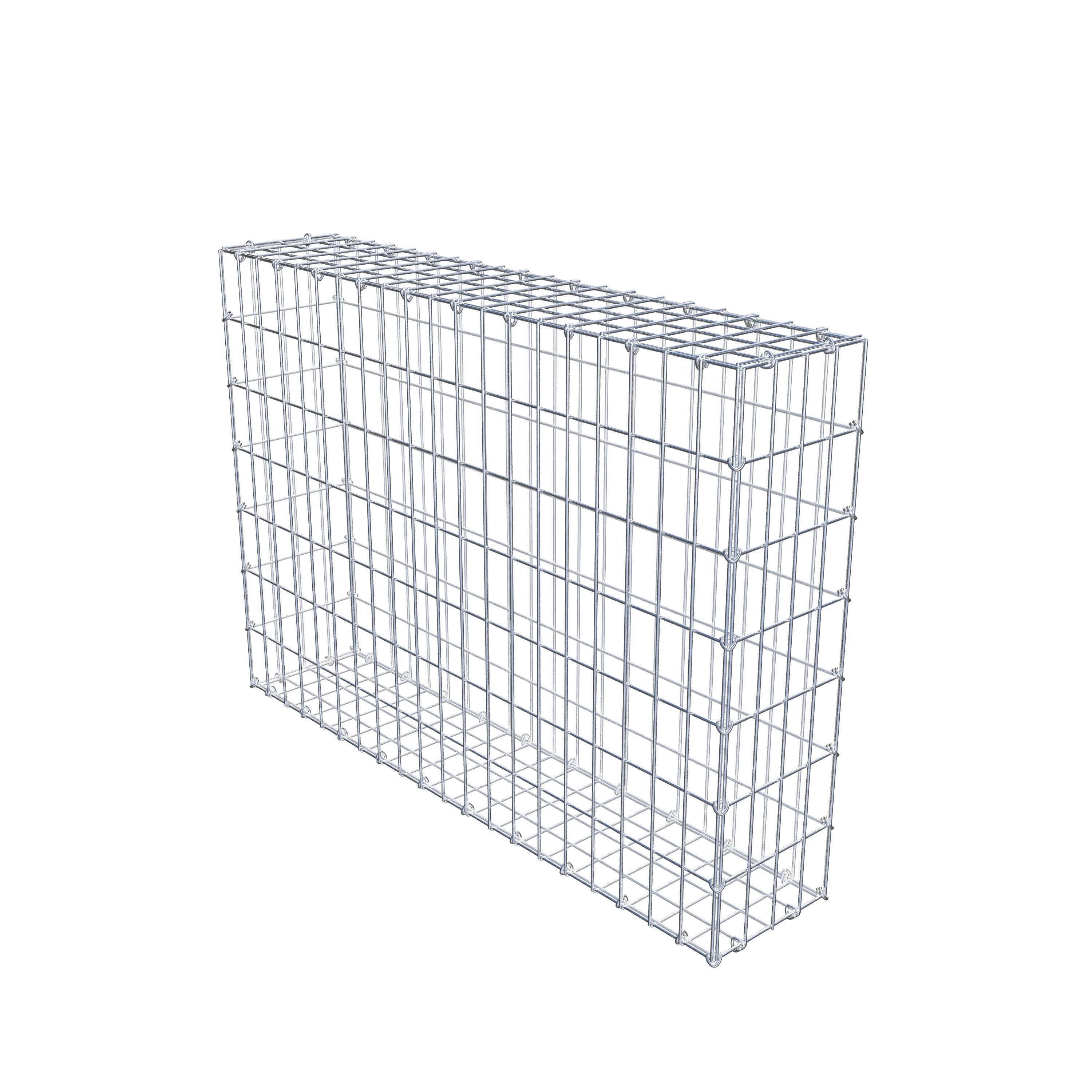 Gabion 100 cm x 70 cm x 20 cm (L x H x D), maskstorlek 5 cm x 10 cm, C-ring