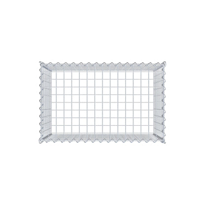 Gabião tipo 3 80 cm x 50 cm x 50 cm (C x A x P), malhagem 5 cm x 5 cm, espiral