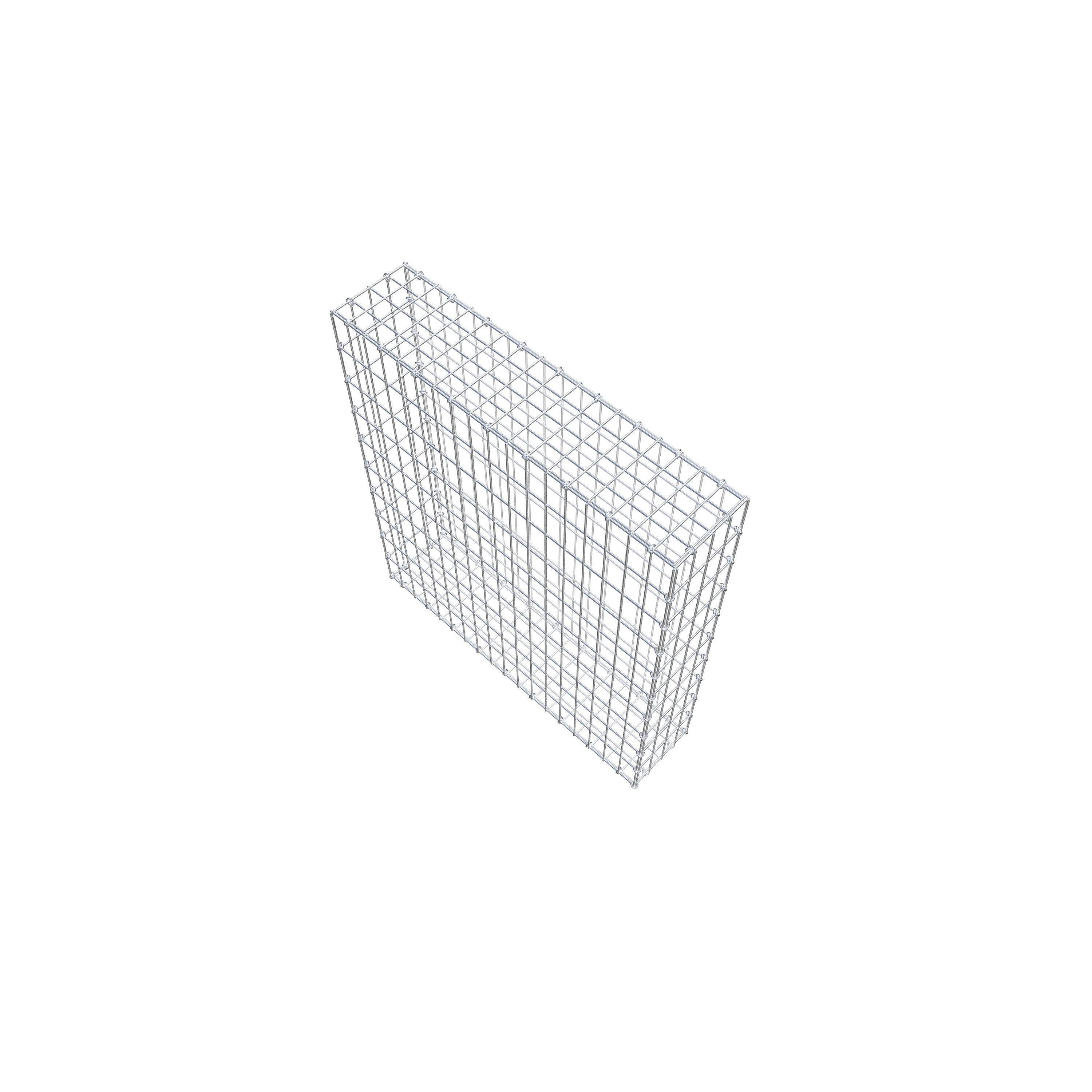 Gabion 100 cm x 90 cm x 20 cm (L x H x D), maskstorlek 5 cm x 10 cm, C-ring