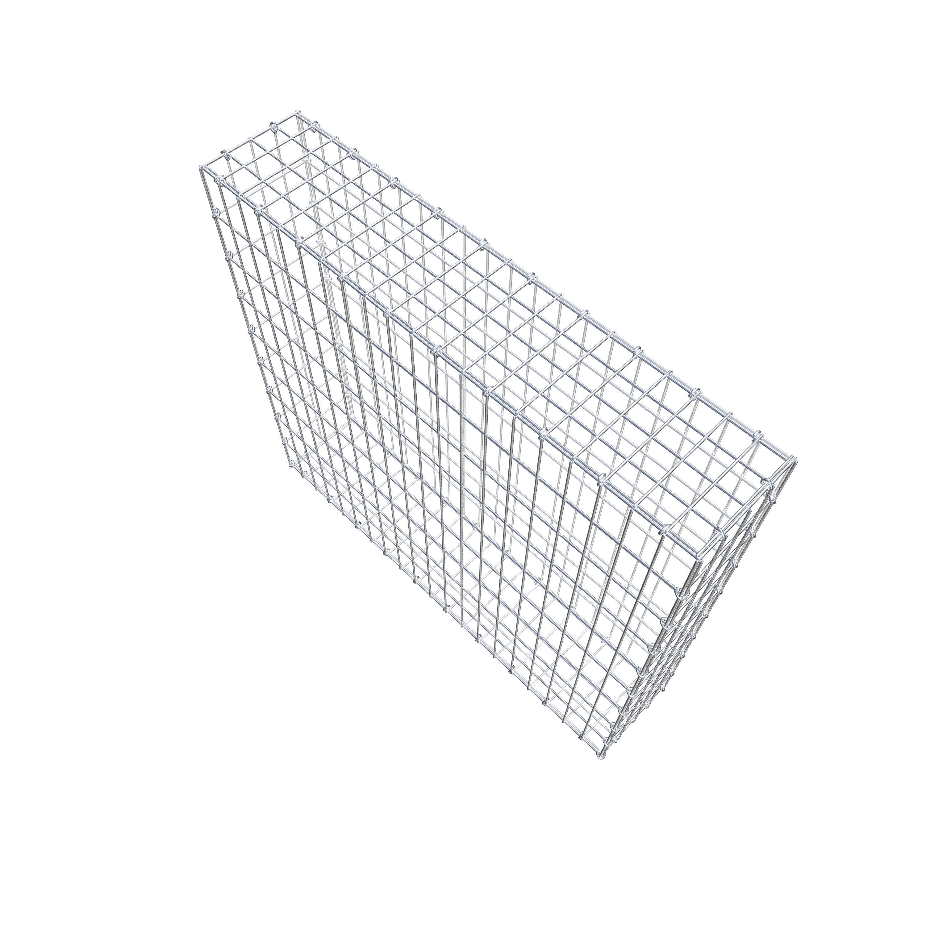 Gabion 100 cm x 90 cm x 20 cm (L x H x D), maskstorlek 5 cm x 10 cm, C-ring