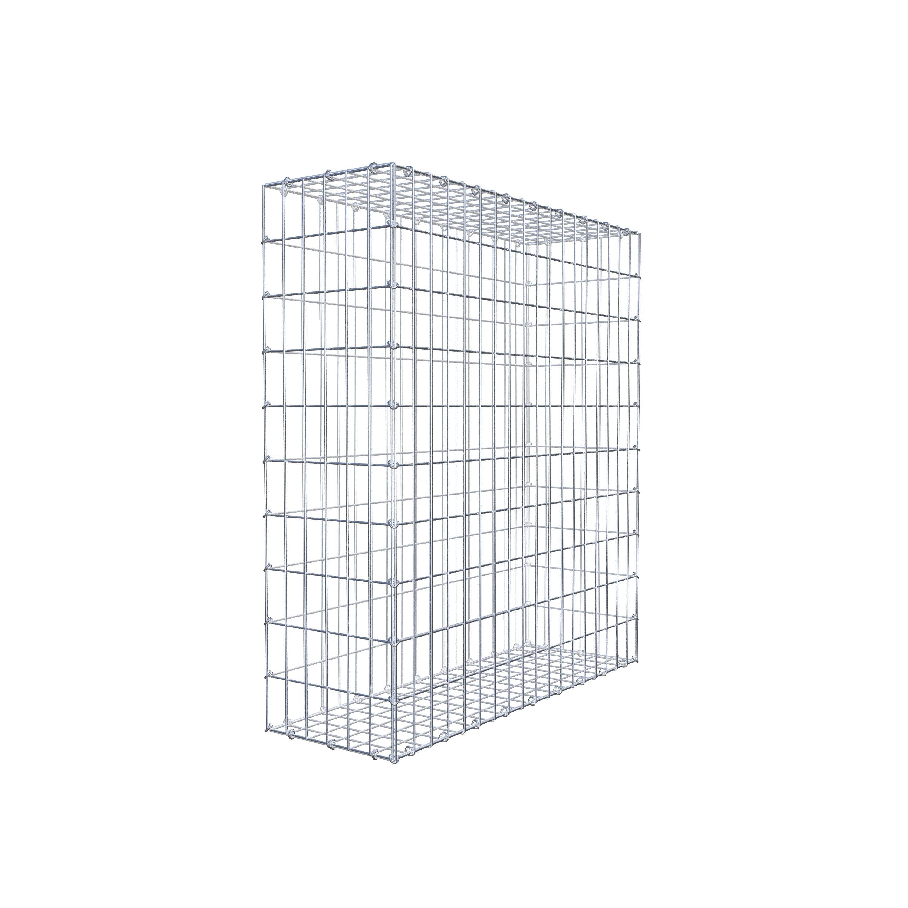 Gabion 100 cm x 90 cm x 30 cm (L x H x D), maskstorlek 5 cm x 10 cm, C-ring