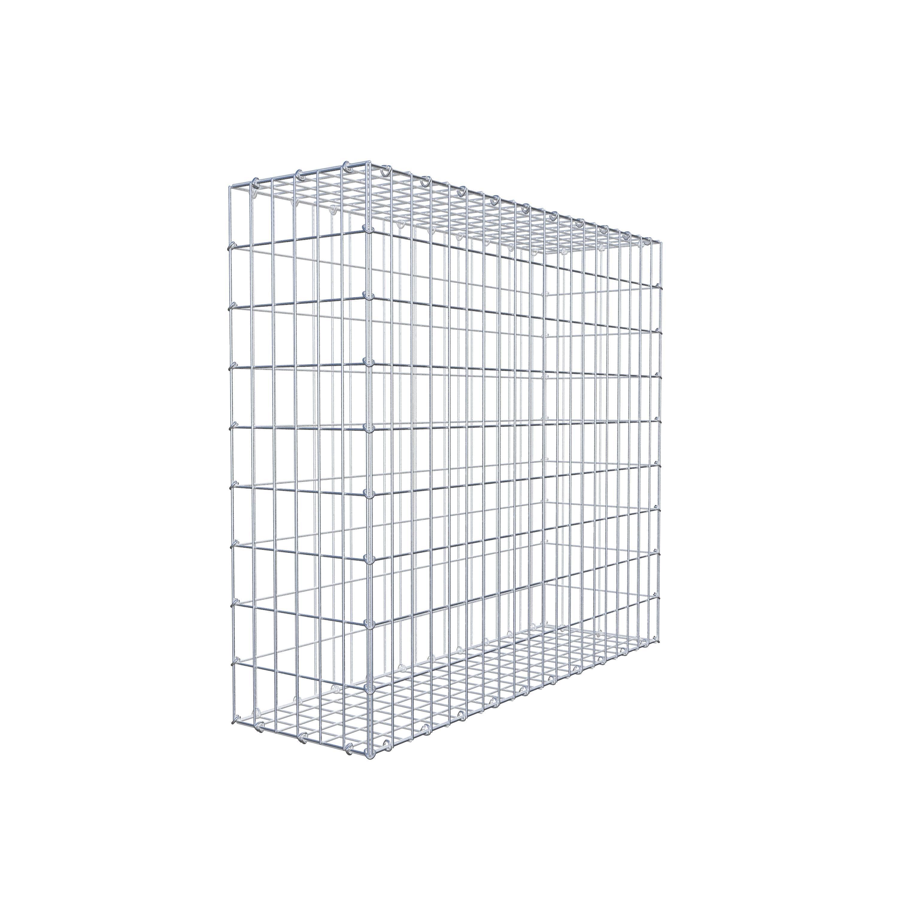 Gabion 100 cm x 90 cm x 30 cm (L x H x D), maskstorlek 5 cm x 10 cm, C-ring