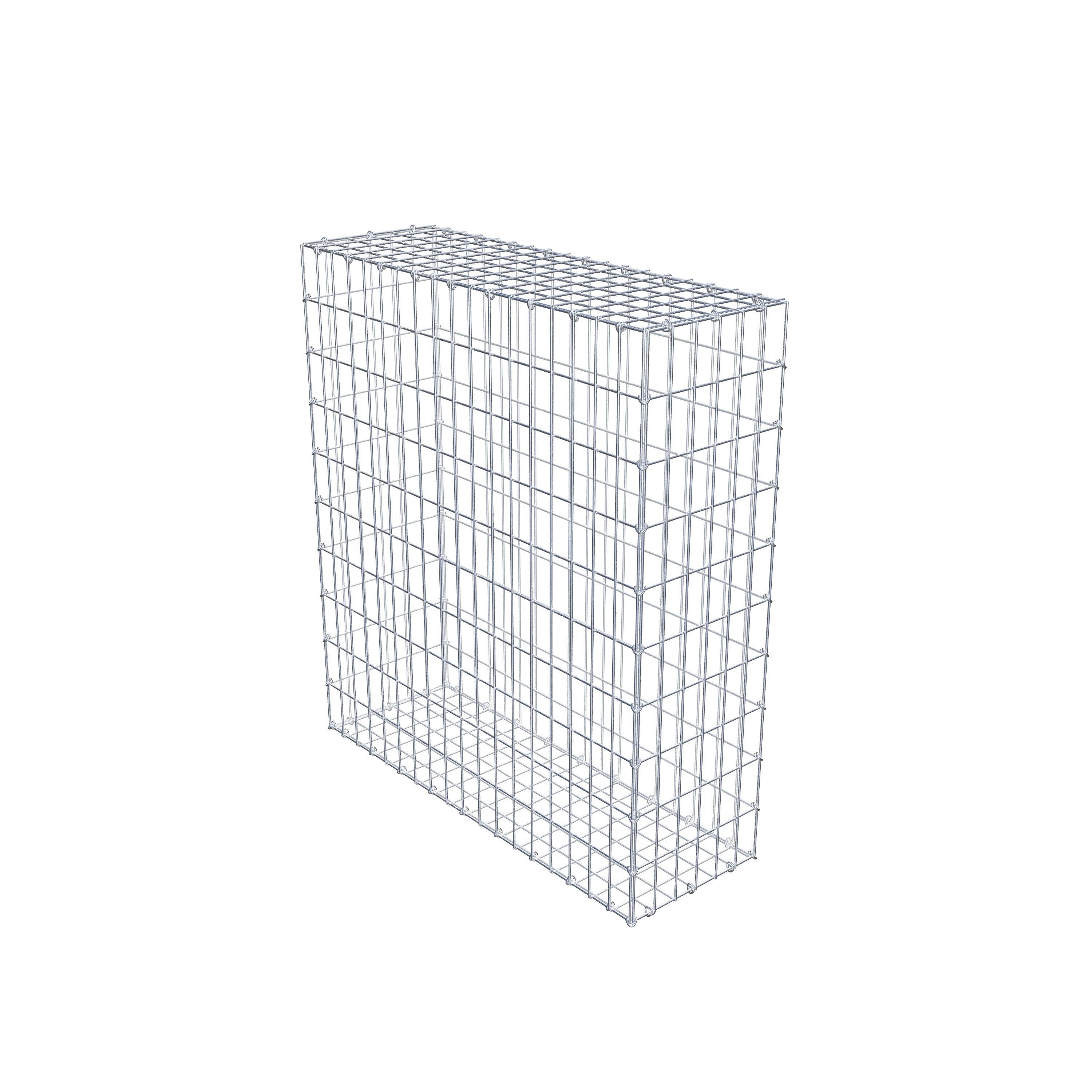 Gabion 100 cm x 90 cm x 30 cm (L x H x D), maskestørrelse 5 cm x 10 cm, C-ring