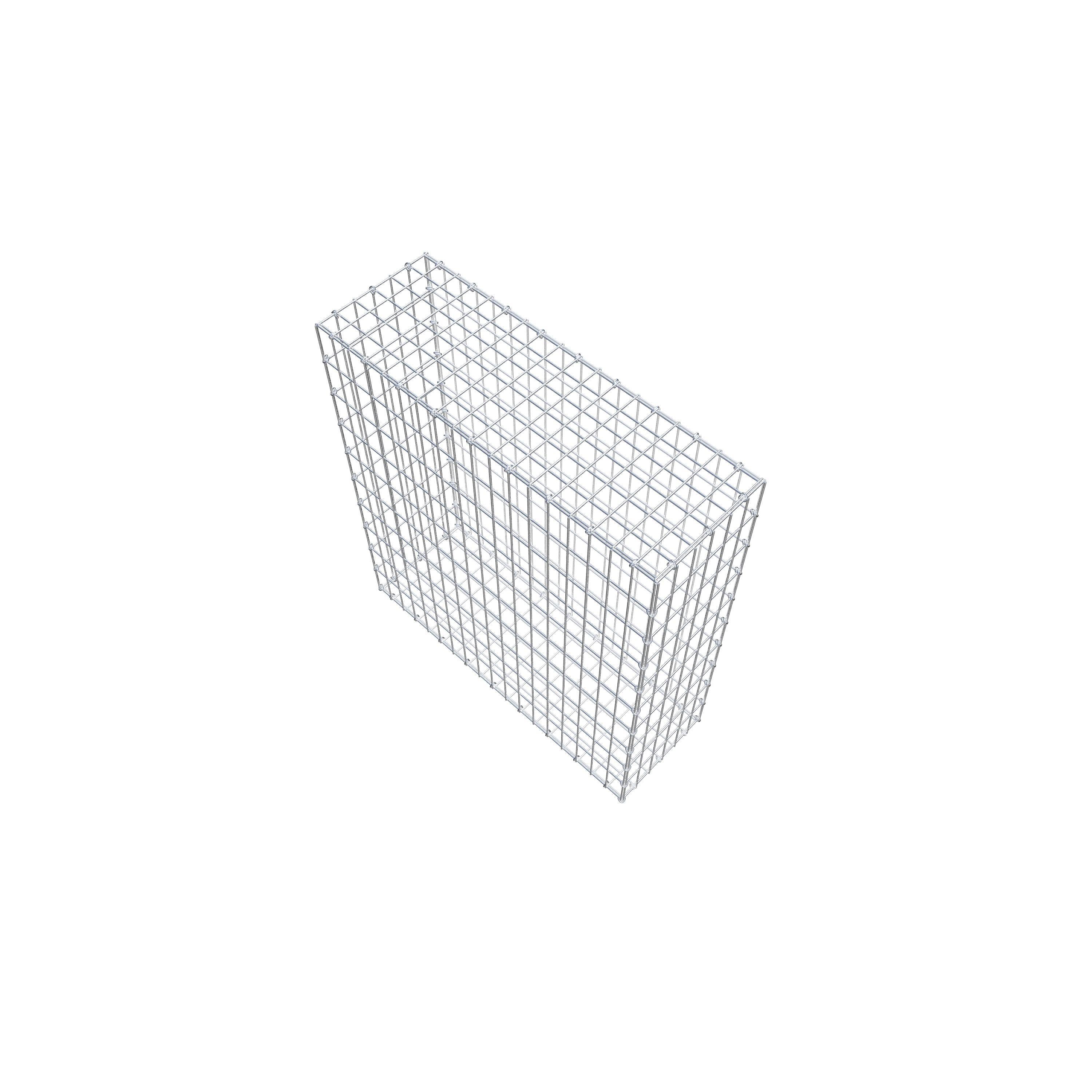 Gabion 100 cm x 90 cm x 30 cm (L x H x D), maskstorlek 5 cm x 10 cm, C-ring