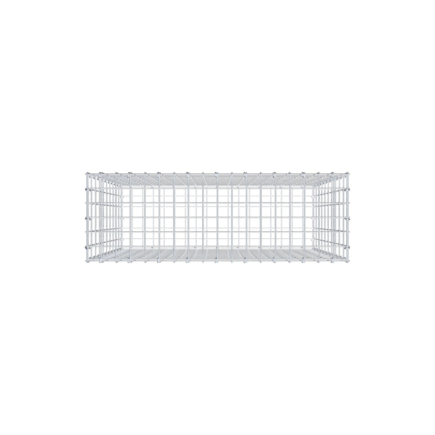 Gabion 100 cm x 90 cm x 30 cm (L x H x D), maskestørrelse 5 cm x 10 cm, C-ring