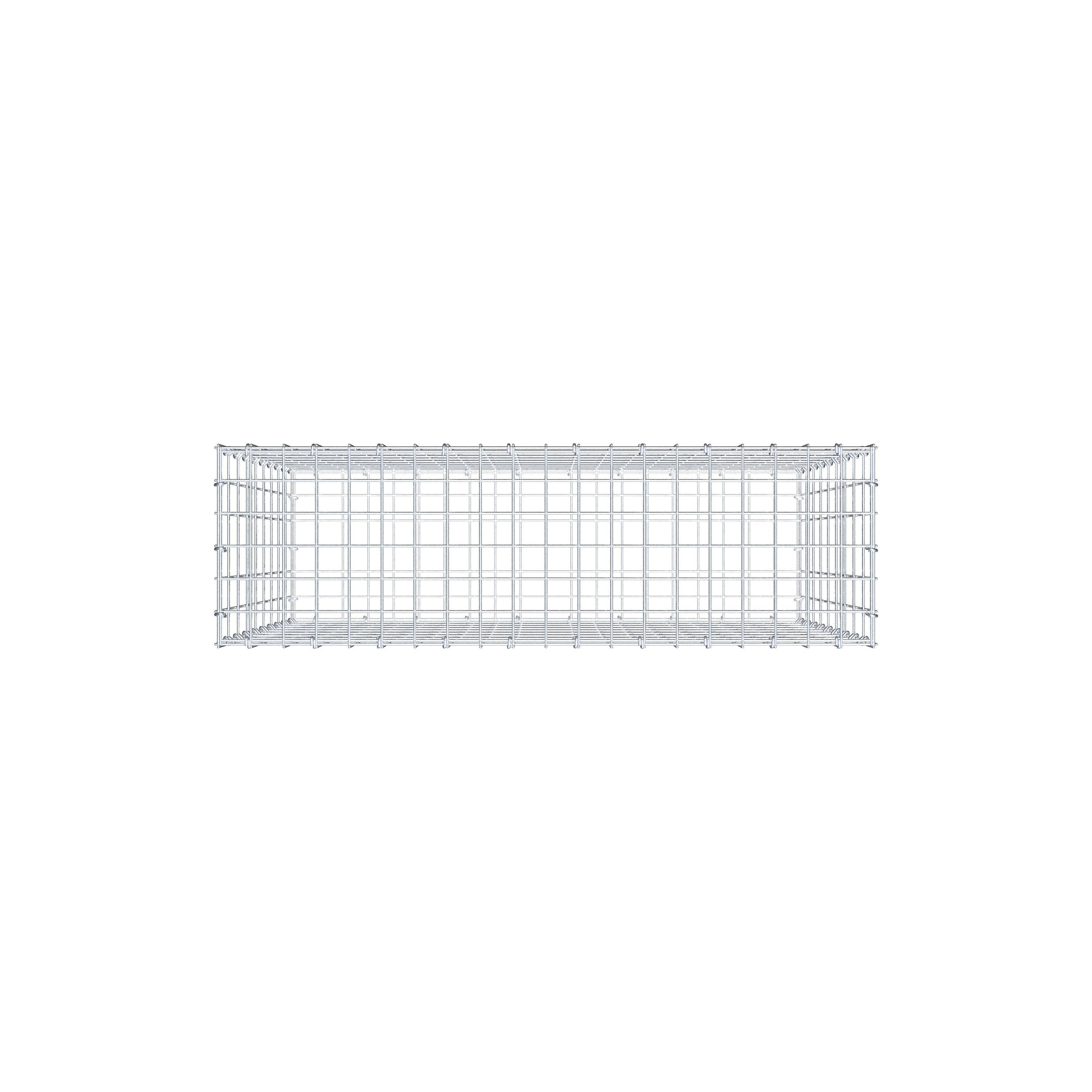 Gabion 100 cm x 90 cm x 30 cm (L x H x D), maskstorlek 5 cm x 10 cm, C-ring