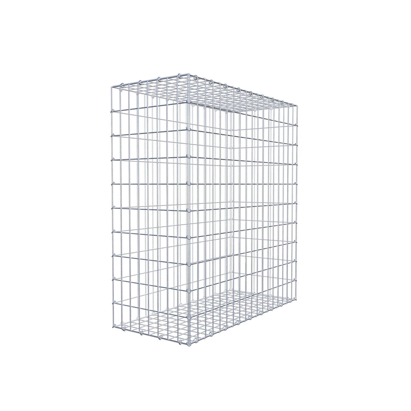 Gabion 100 cm x 90 cm x 40 cm (L x H x P), mailles 5 cm x 10 cm, anneau en C
