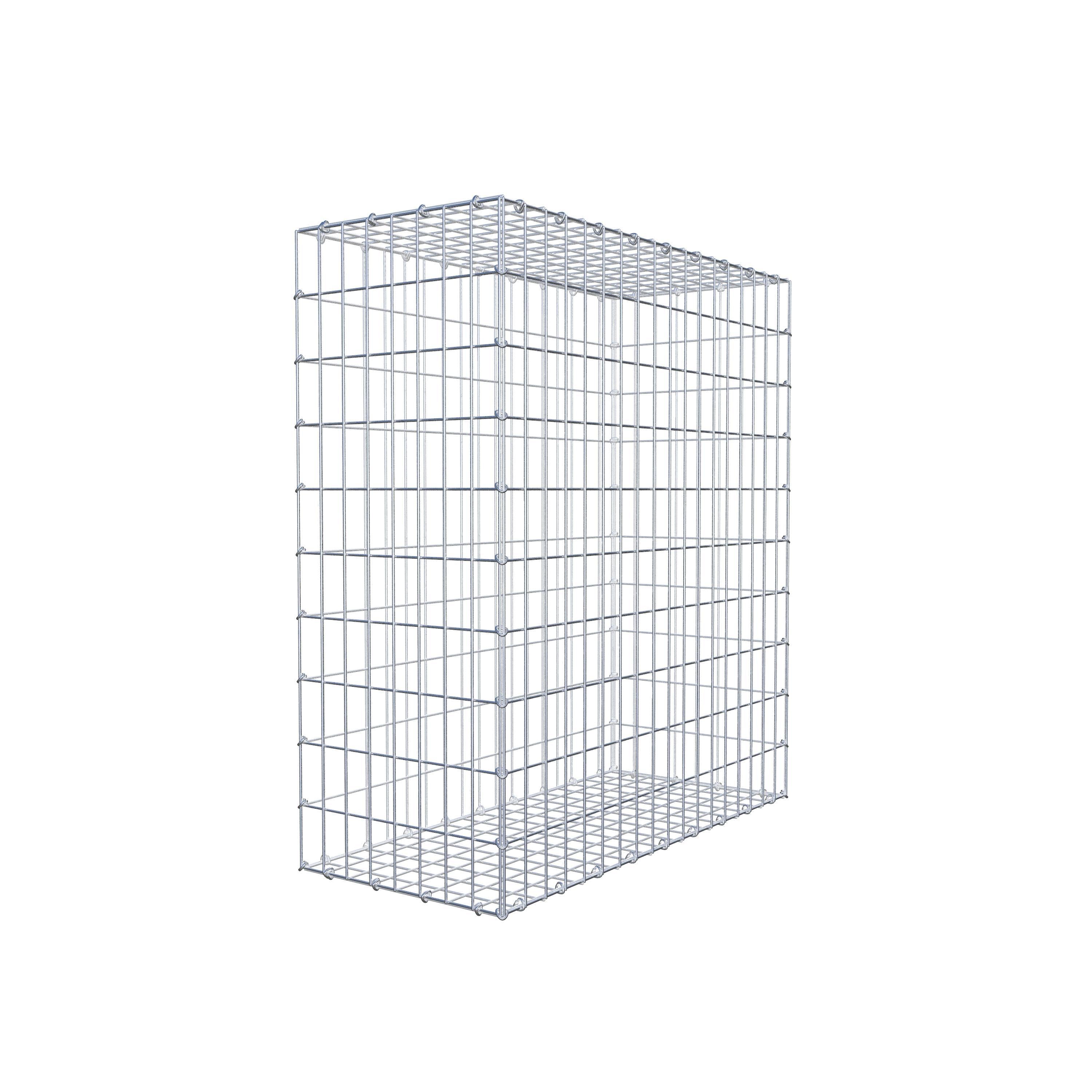 Gabion 100 cm x 90 cm x 40 cm (L x H x D), maskstorlek 5 cm x 10 cm, C-ring